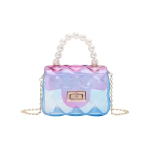 Pearl Decor Chain Strap Crossbody Bag