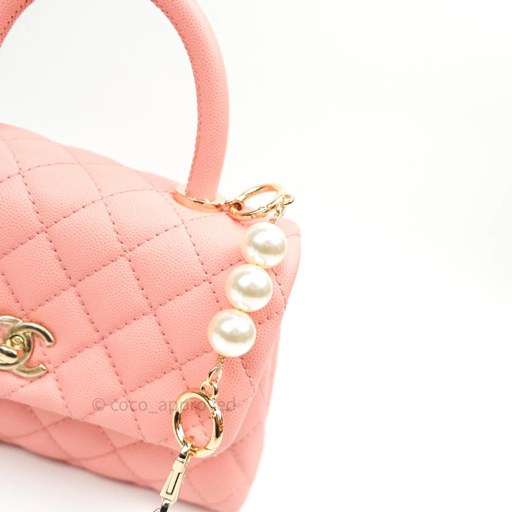 Pearl Strap Extension (Gold/Ivory)