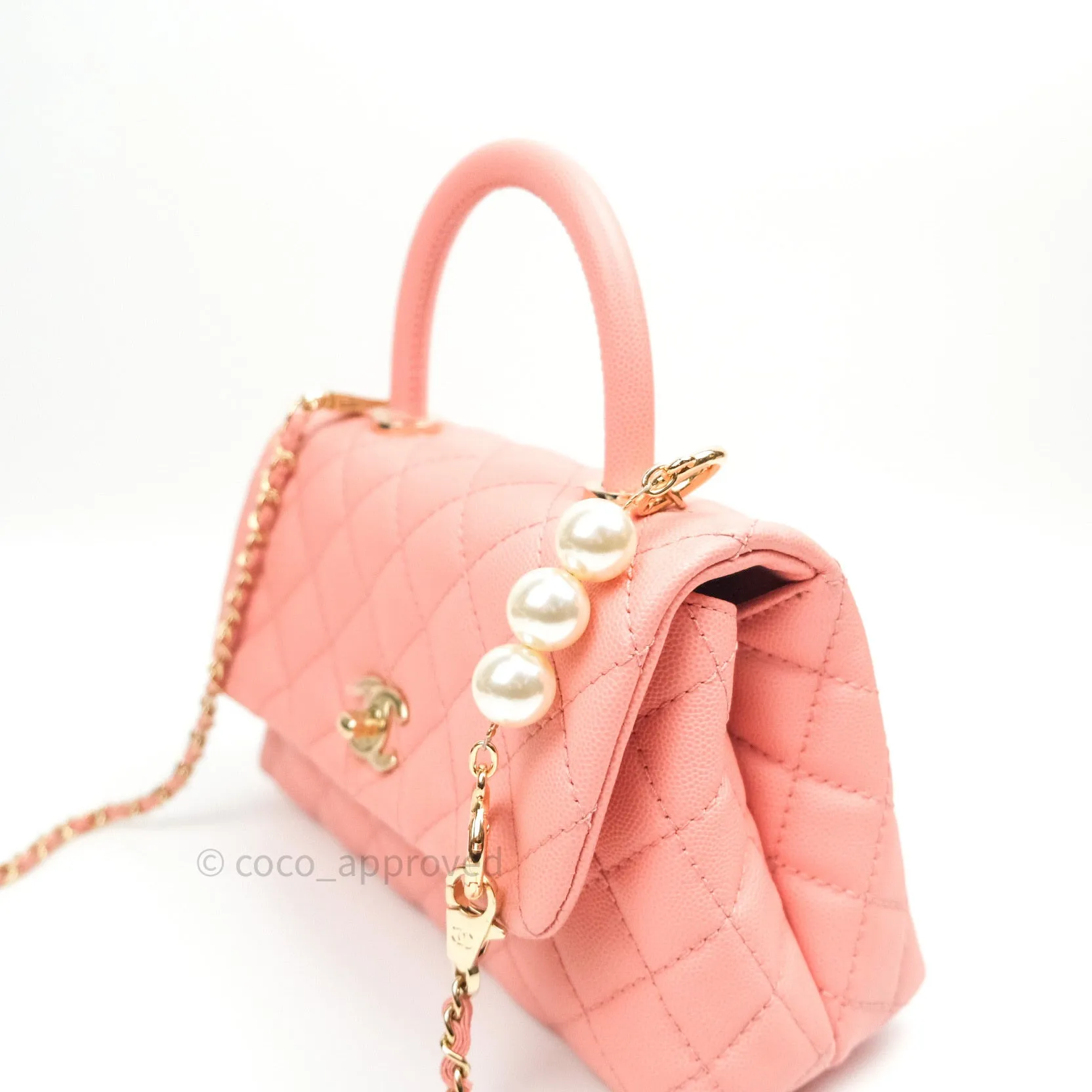 Pearl Strap Extension (Gold/Ivory)