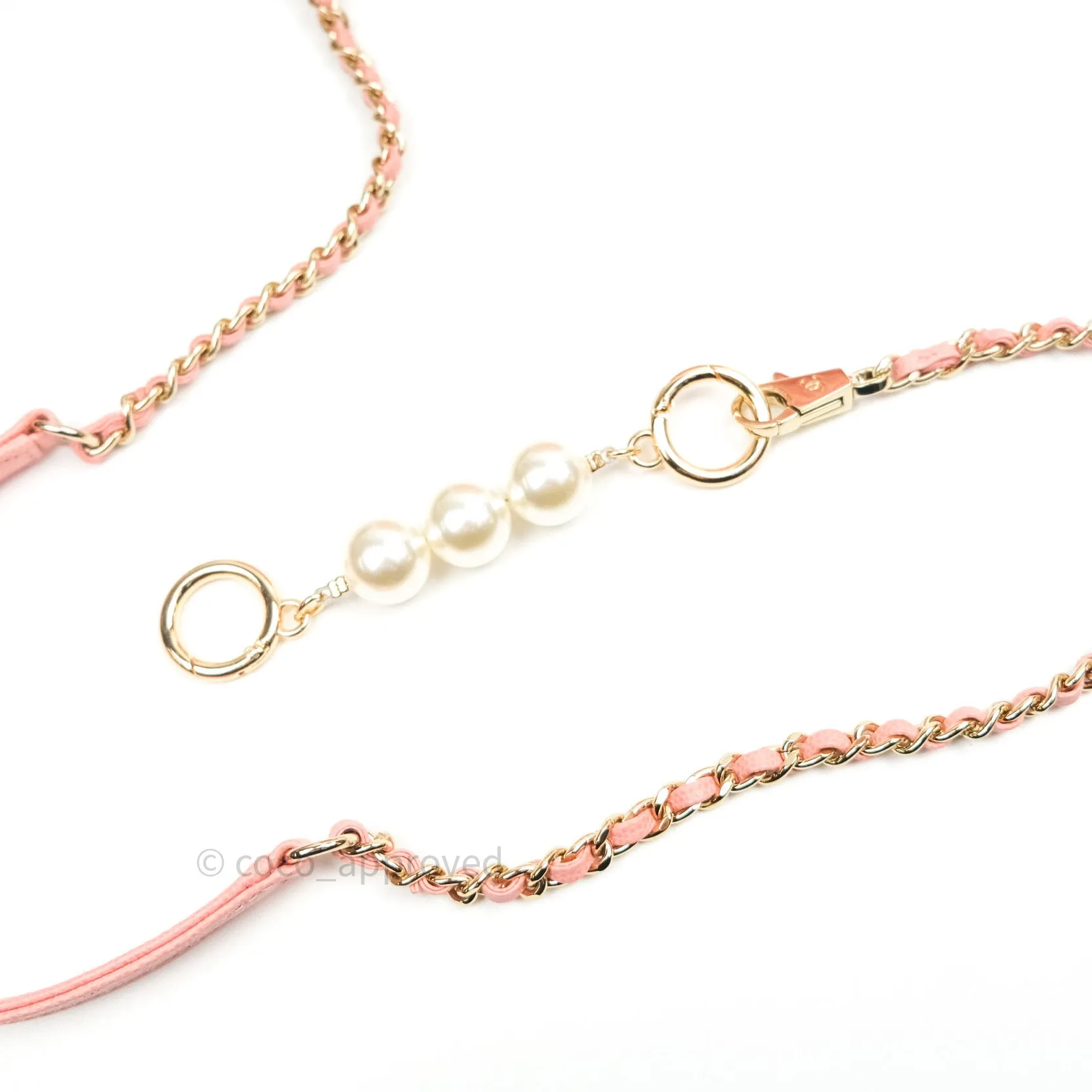 Pearl Strap Extension (Gold/Ivory)