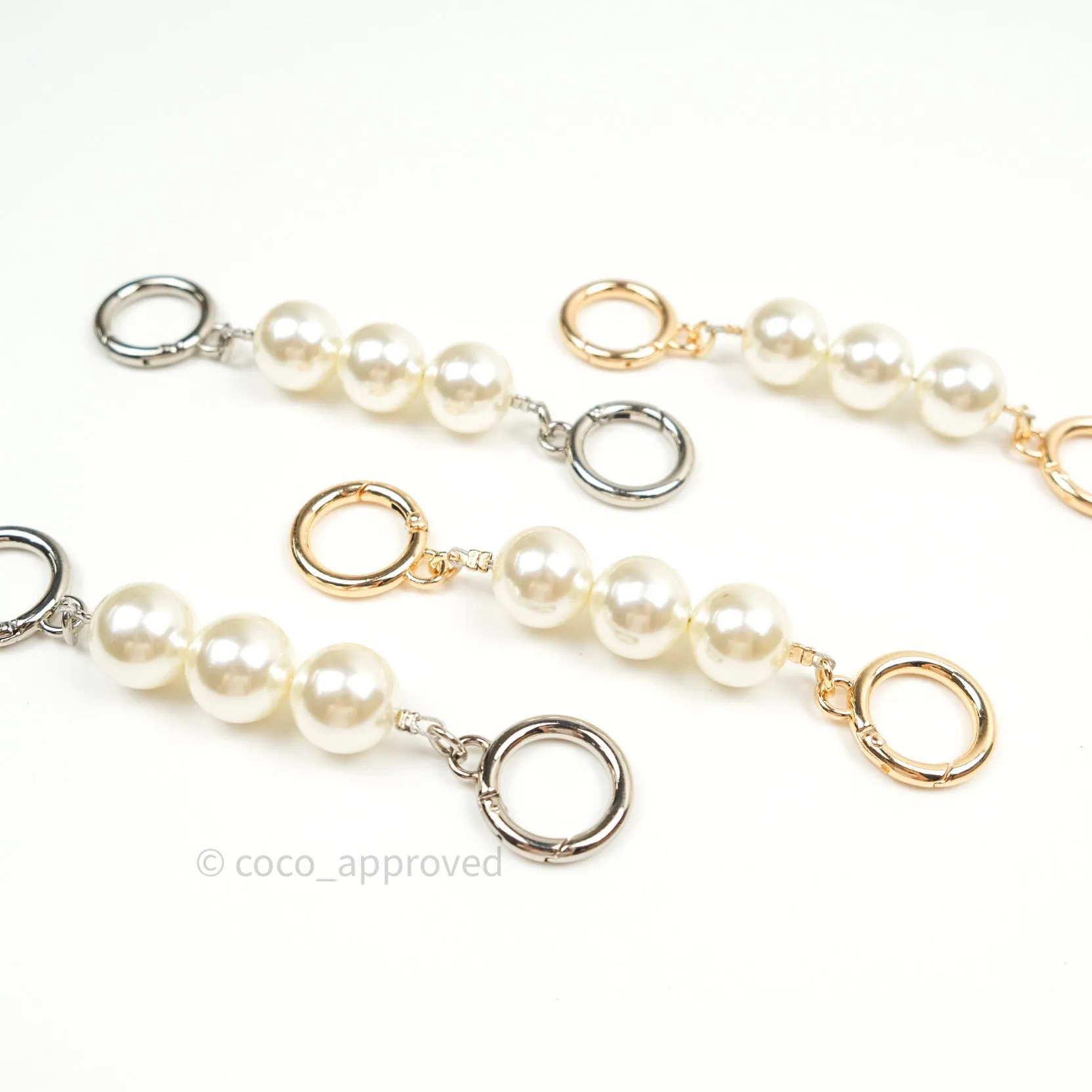 Pearl Strap Extension (Gold/Ivory)