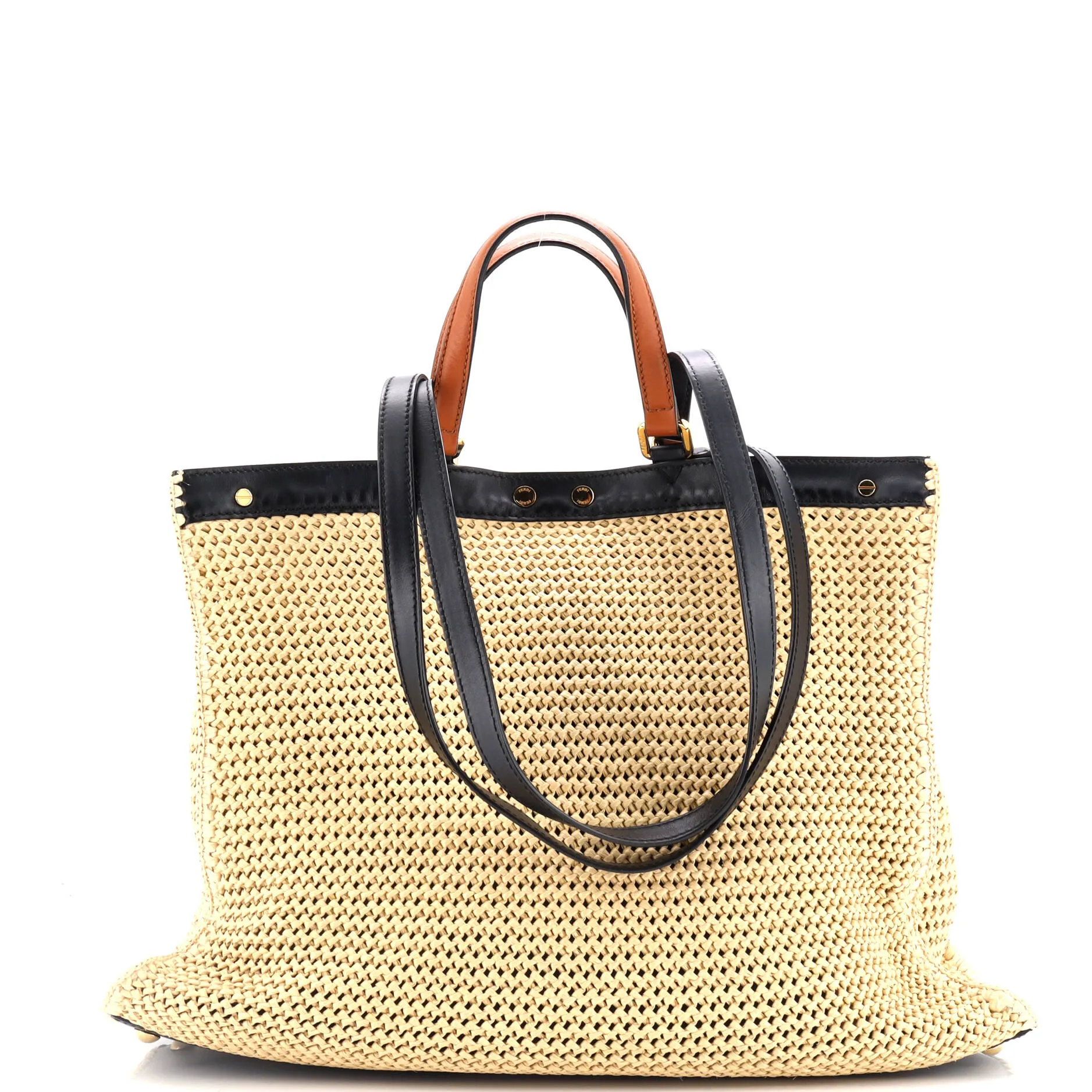 Peekaboo X-Tote Raffia Medium
