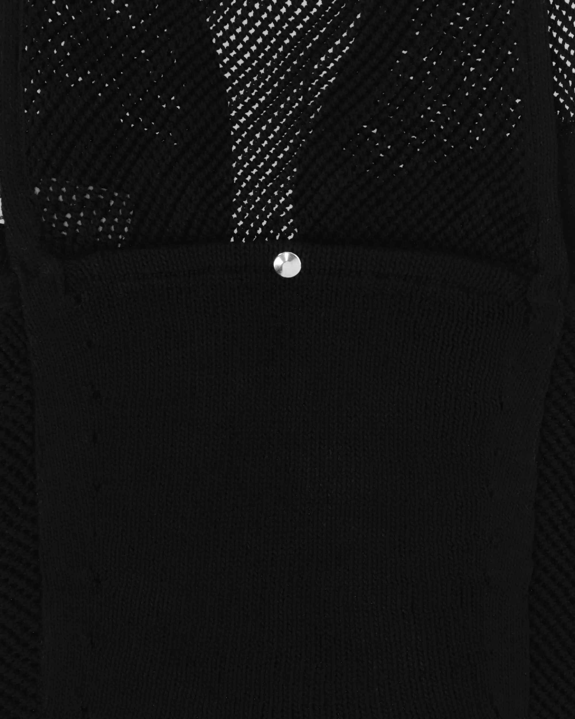 Perforated Chest Bag Black