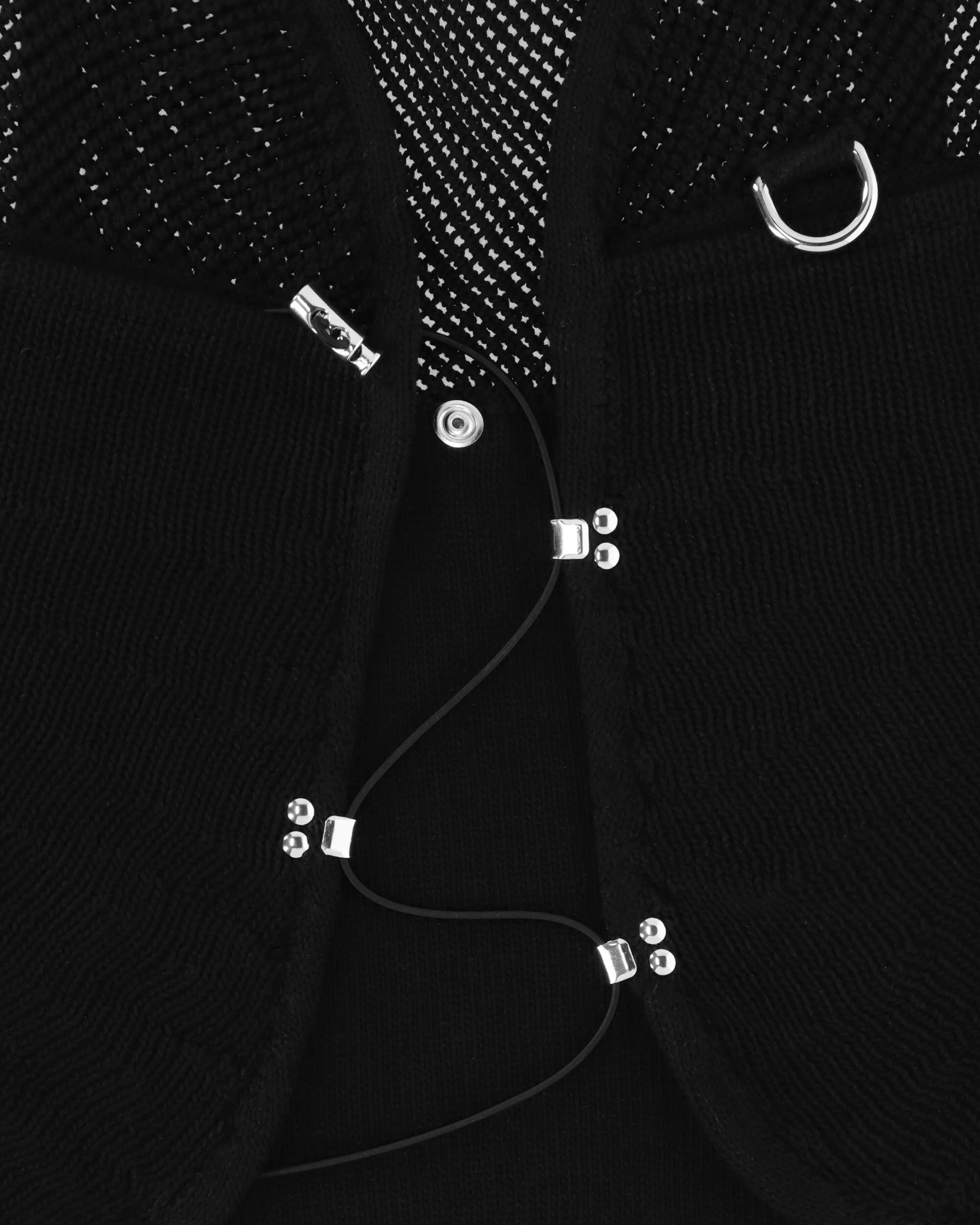 Perforated Chest Bag Black