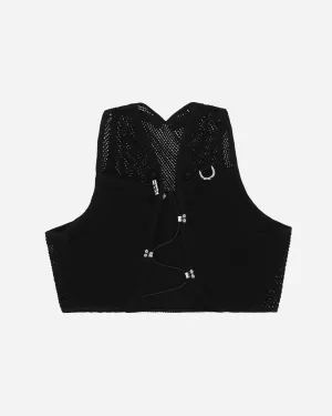 Perforated Chest Bag Black