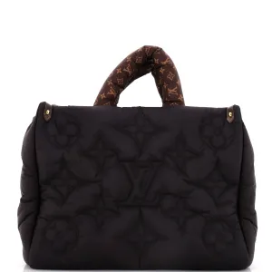 Pillow OnTheGo Tote Monogram Quilted Econyl Nylon MM