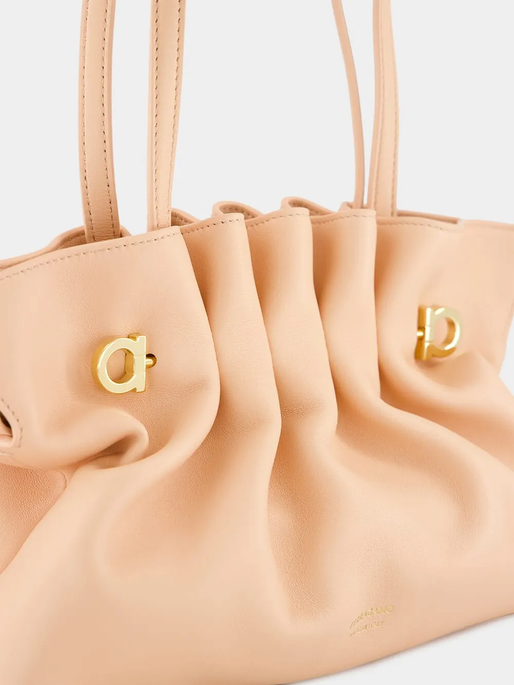 Pink Soft Gancio Small Shoulder Bag