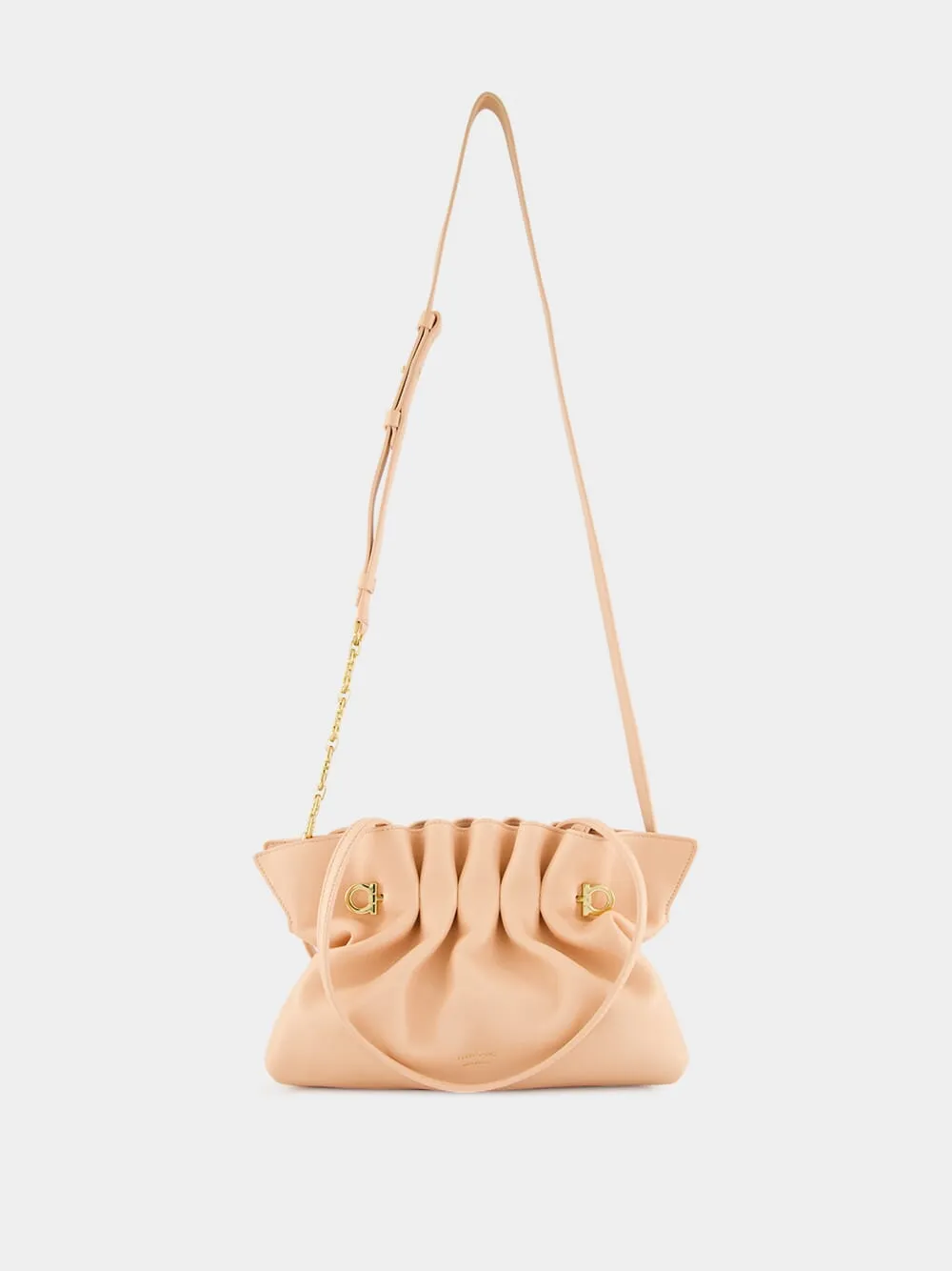 Pink Soft Gancio Small Shoulder Bag