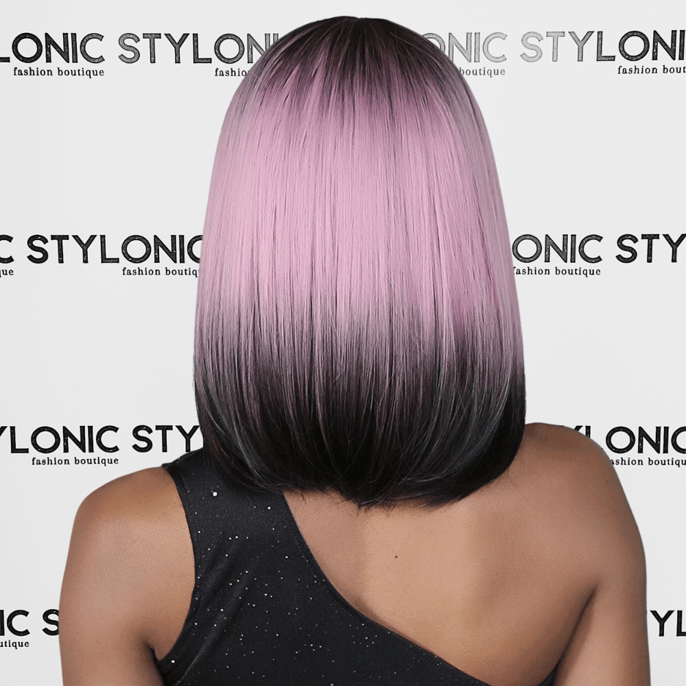 Pink and Black Wig