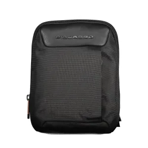 Piquadro Black Recycled Polyethylene Shoulder Bag