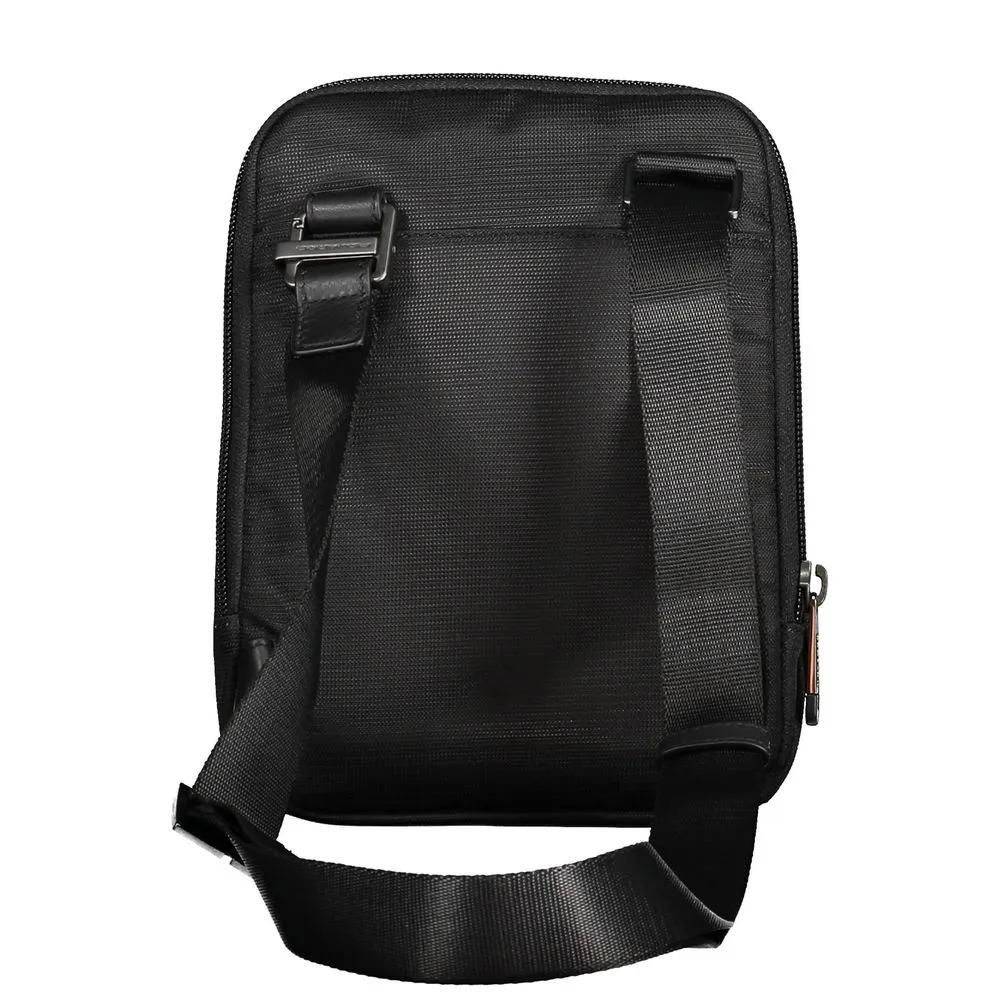 Piquadro Black Recycled Polyethylene Shoulder Bag