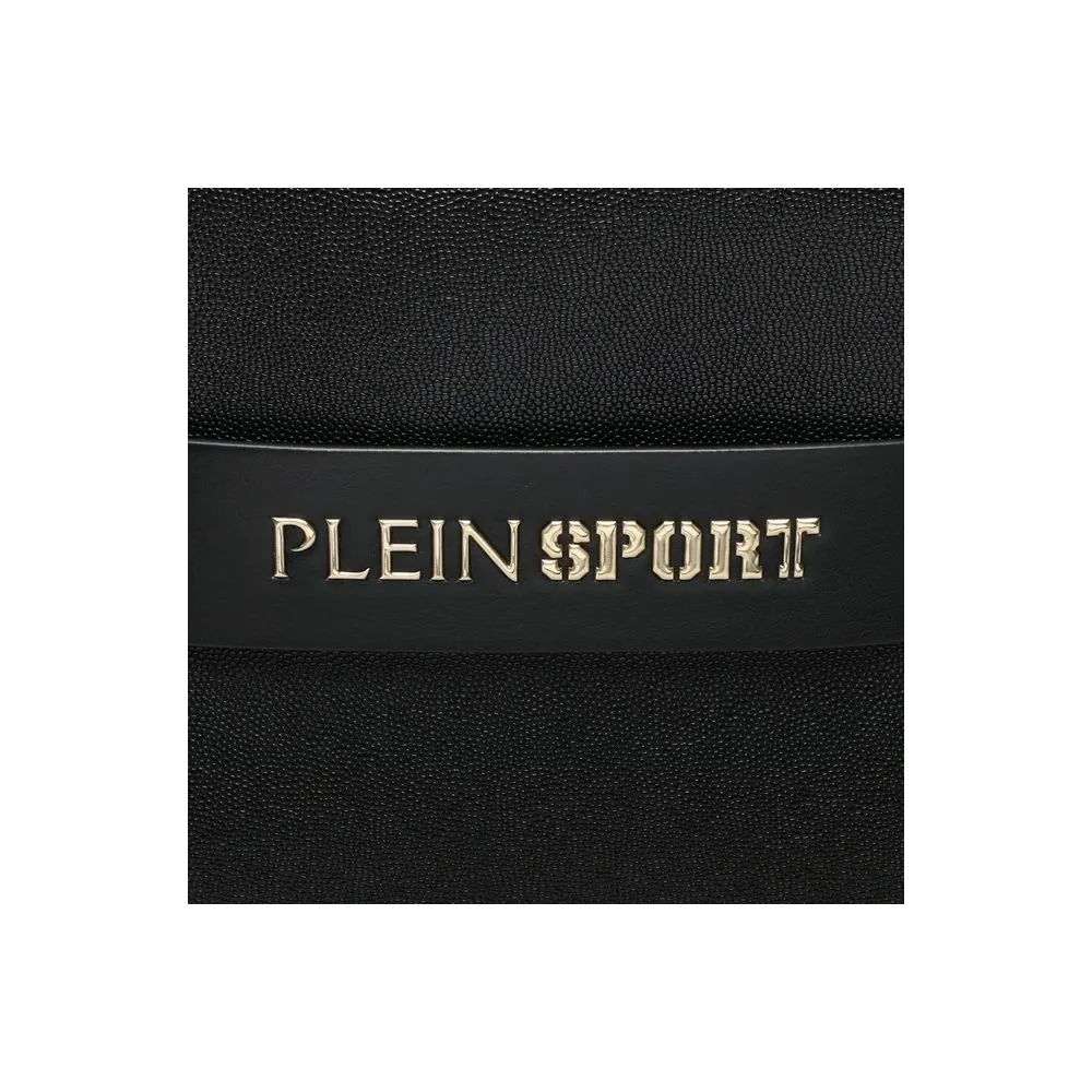 Plein Sport Chic Ebony Tote with  Logo Women's Accent