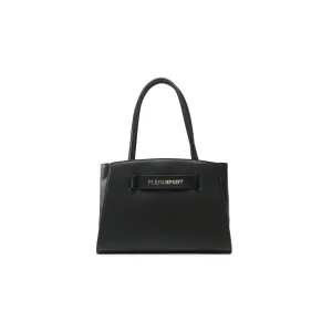 Plein Sport Chic Ebony Tote with  Logo Women's Accent