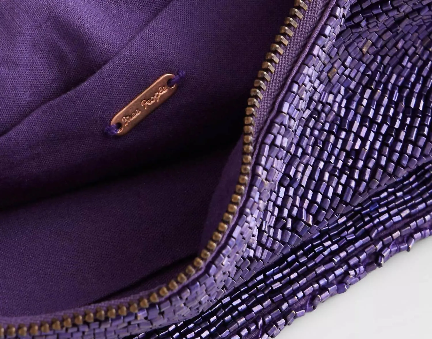 Plus One Embellished Bag In Violet