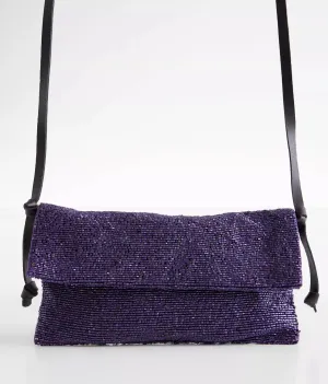 Plus One Embellished Bag In Violet