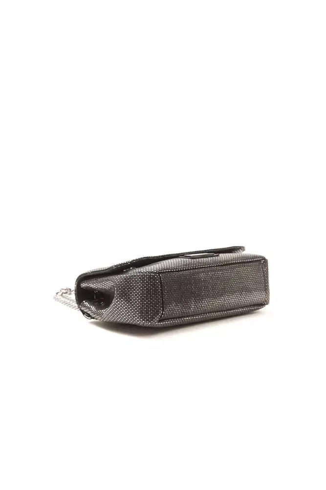 Pompei Donatella Gray Leather Women Crossbody