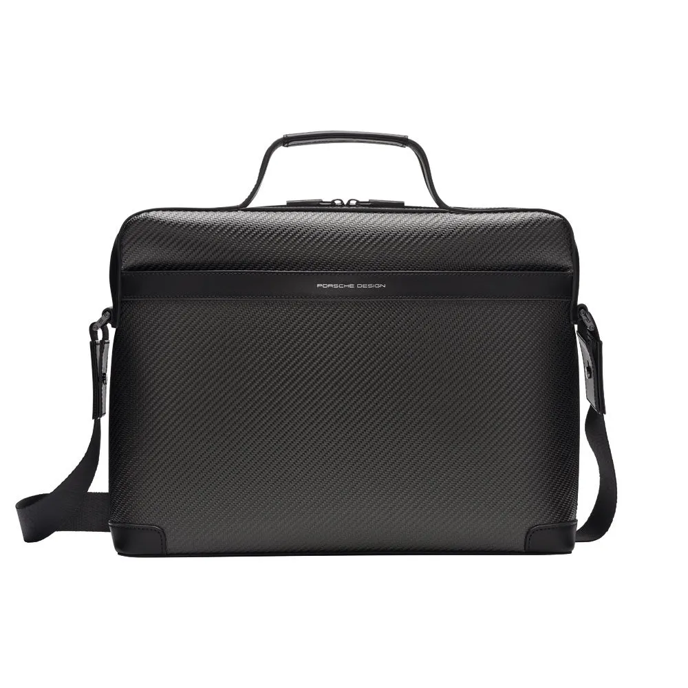 PORSCHE DESIGN by Bric's CARBON Briefcase (Black, Medium)