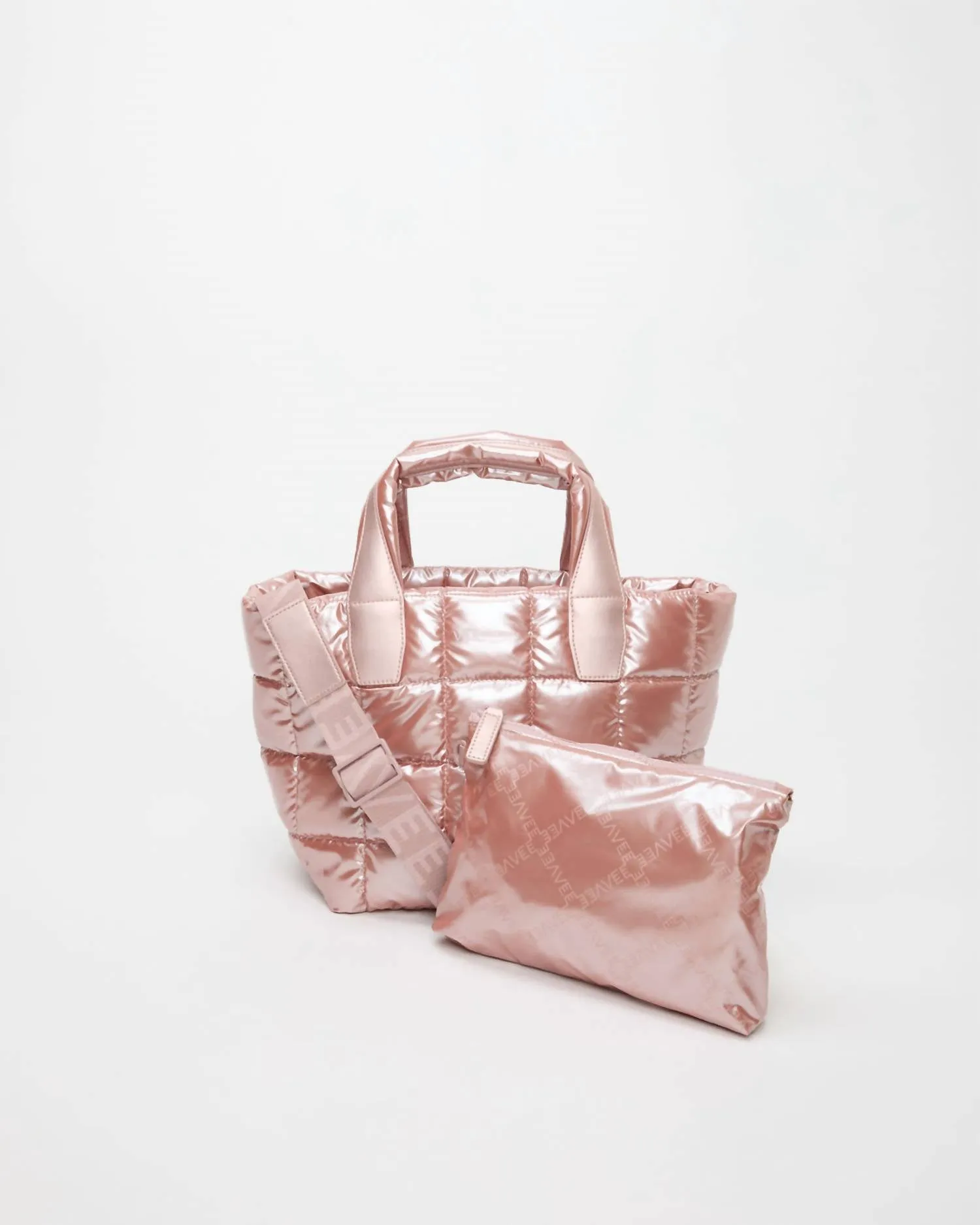 Porter Small Tote Bag In Gin Fizz Metallic