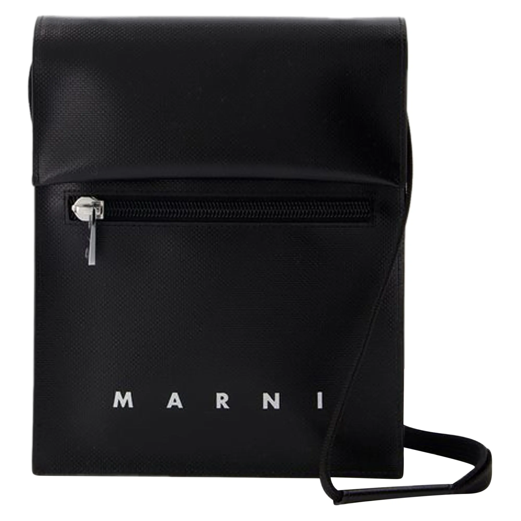 Pouch On Strap Crossbody - Marni - Synthetic - Black