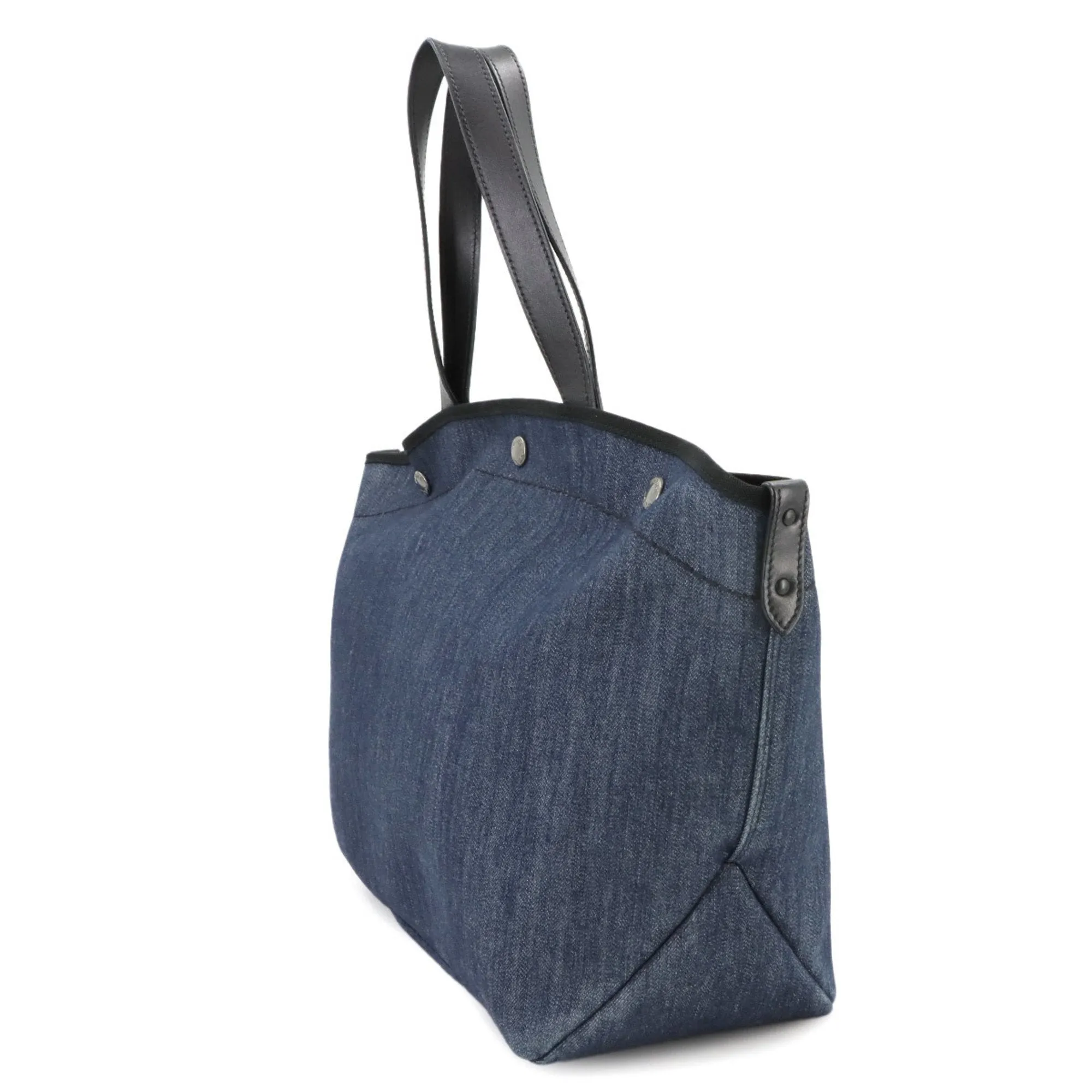 Prada blue blue Leather Shoulder Bag Tote Bag (Pre-Owned)