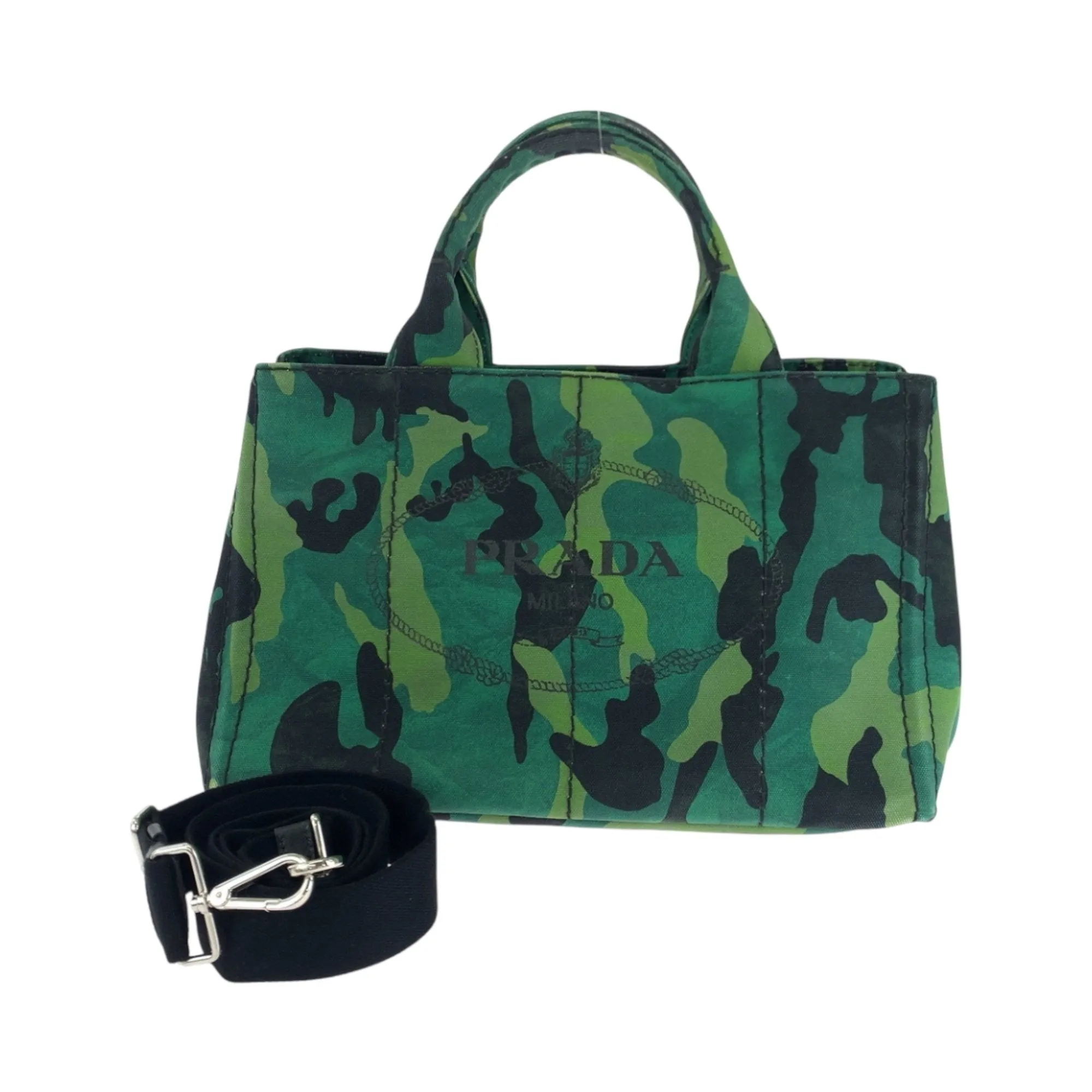 Prada  Canvas Shoulder Bag Tote Bag (Pre-Owned)