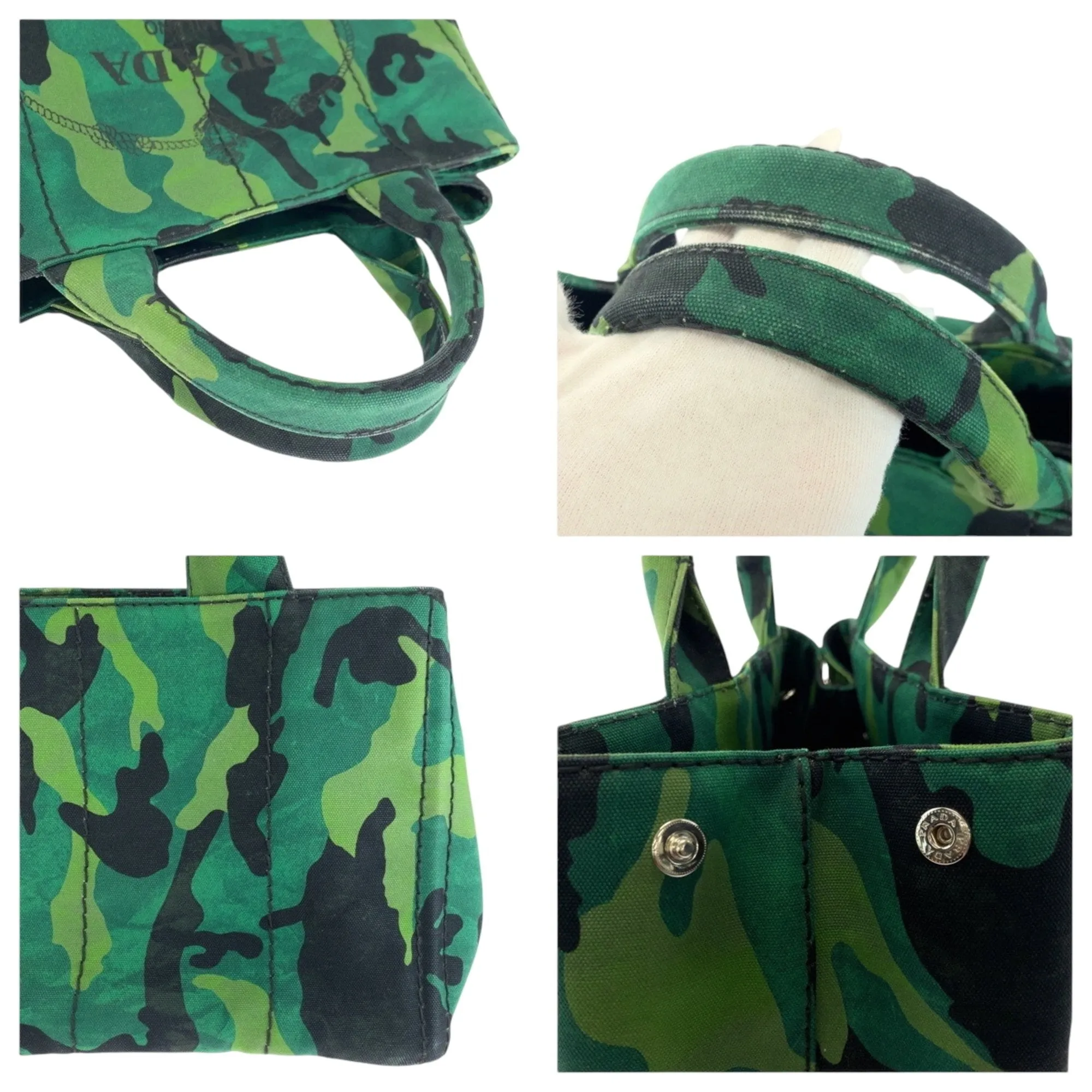 Prada  Canvas Shoulder Bag Tote Bag (Pre-Owned)