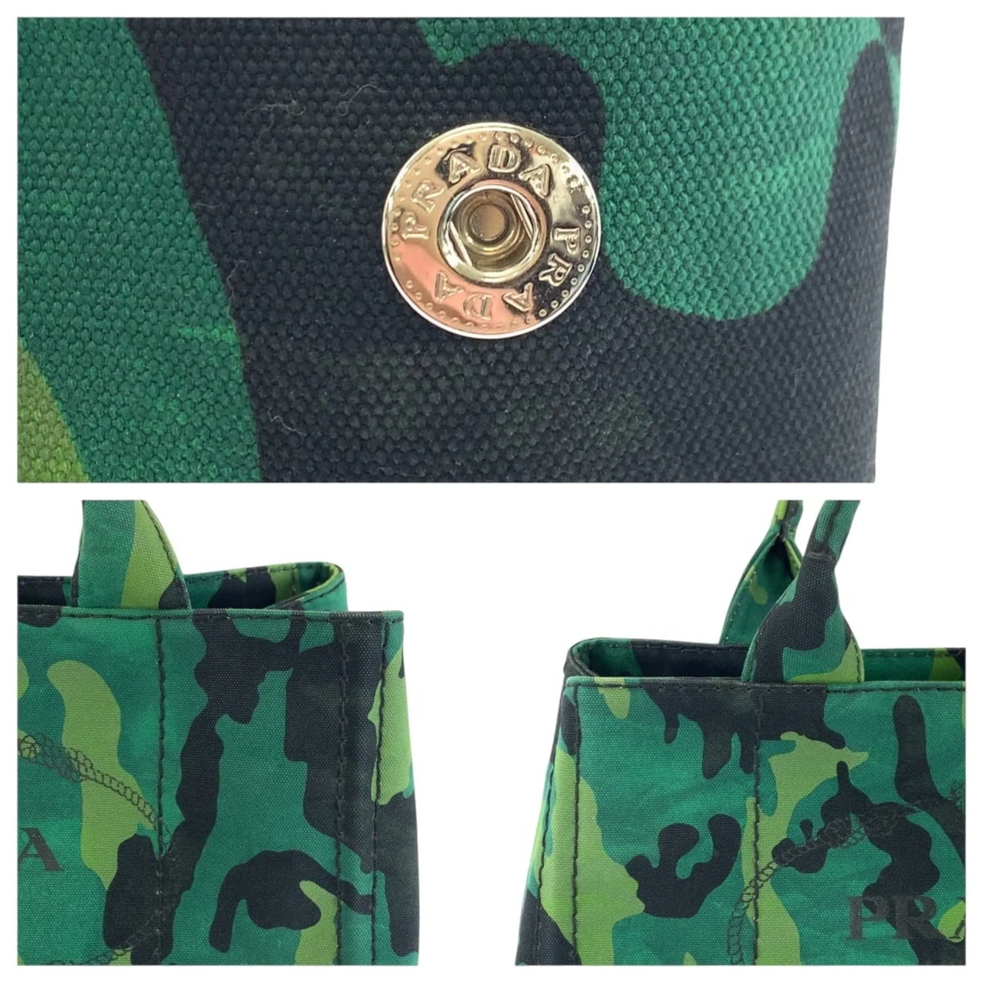 Prada  Canvas Shoulder Bag Tote Bag (Pre-Owned)
