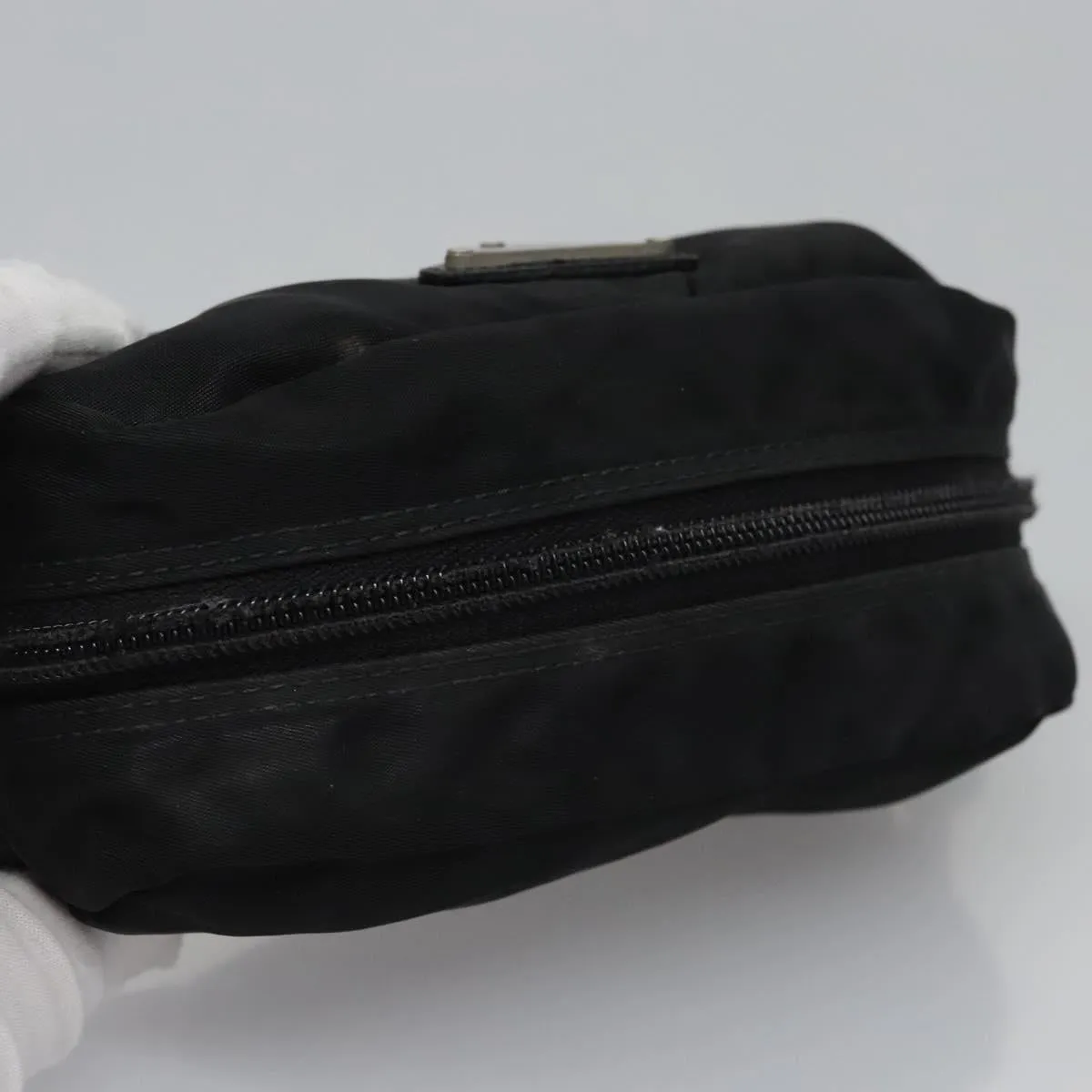 Prada Cosmetic Pouch Synthetic Clutch Bag (Pre-Owned)