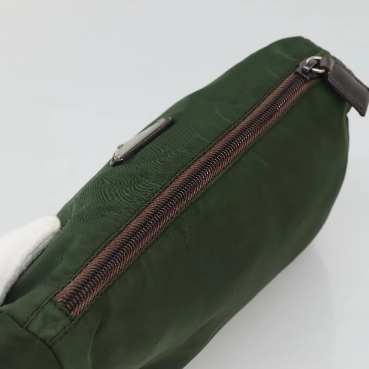 Prada Cosmetic Pouch Synthetic Clutch Bag (Pre-Owned)