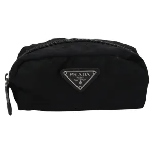Prada Cosmetic Pouch Synthetic Clutch Bag (Pre-Owned)
