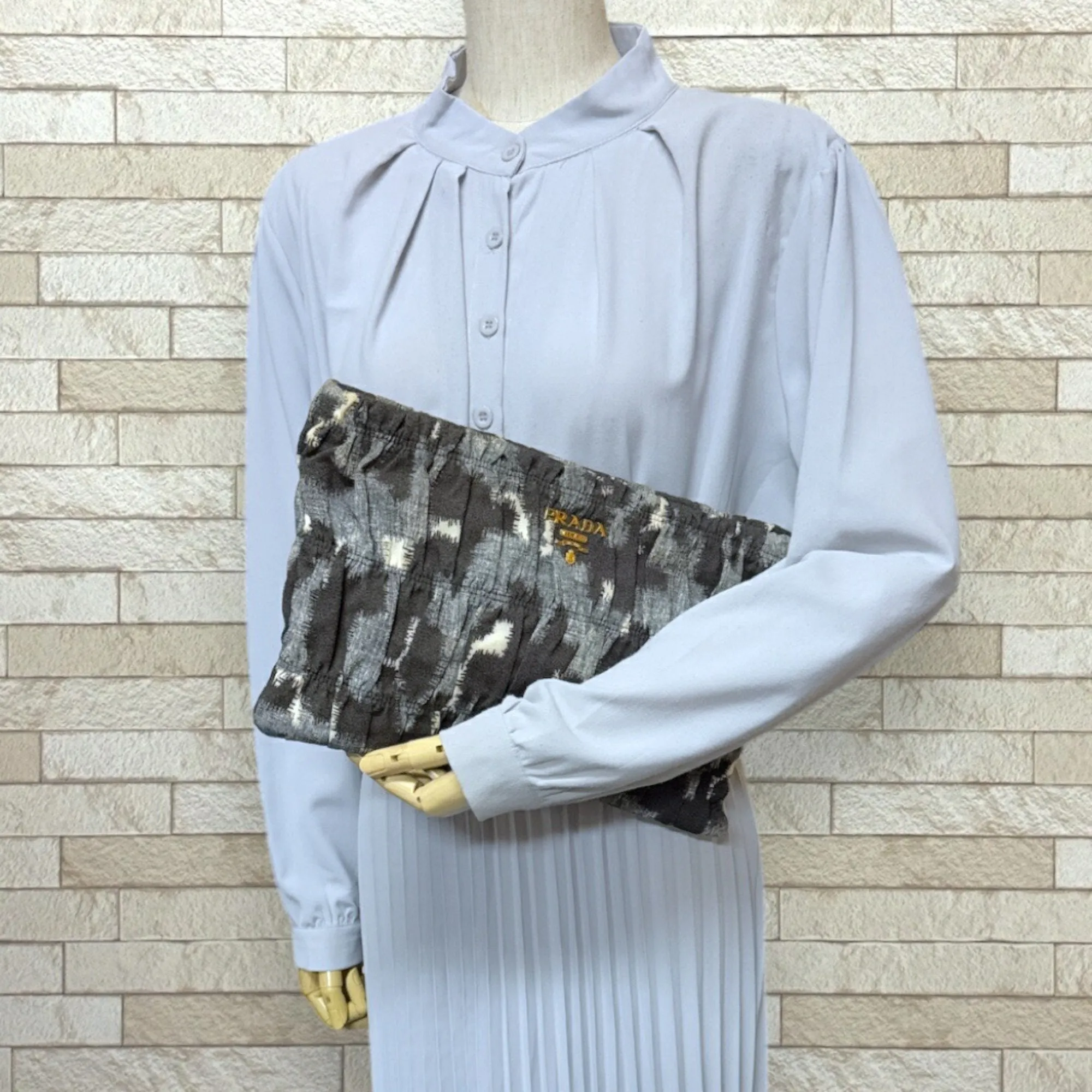 Prada  Fabric Clutch Bag (Pre-Owned)
