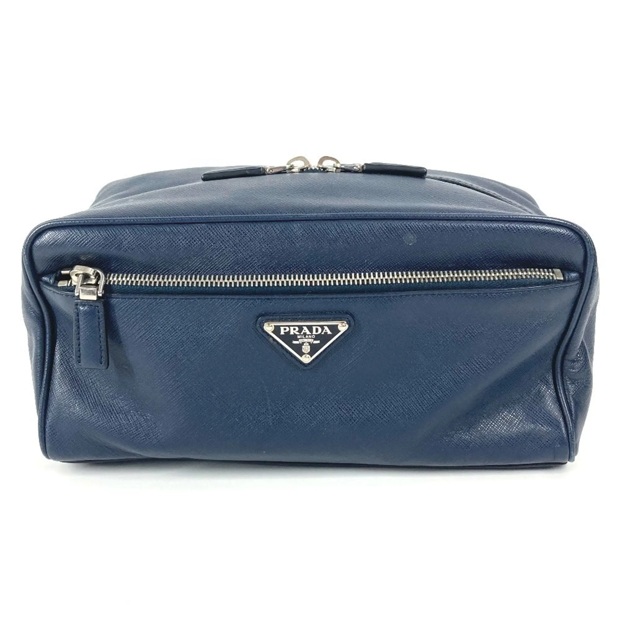 Prada Leather Clutch Bag (Pre-Owned)