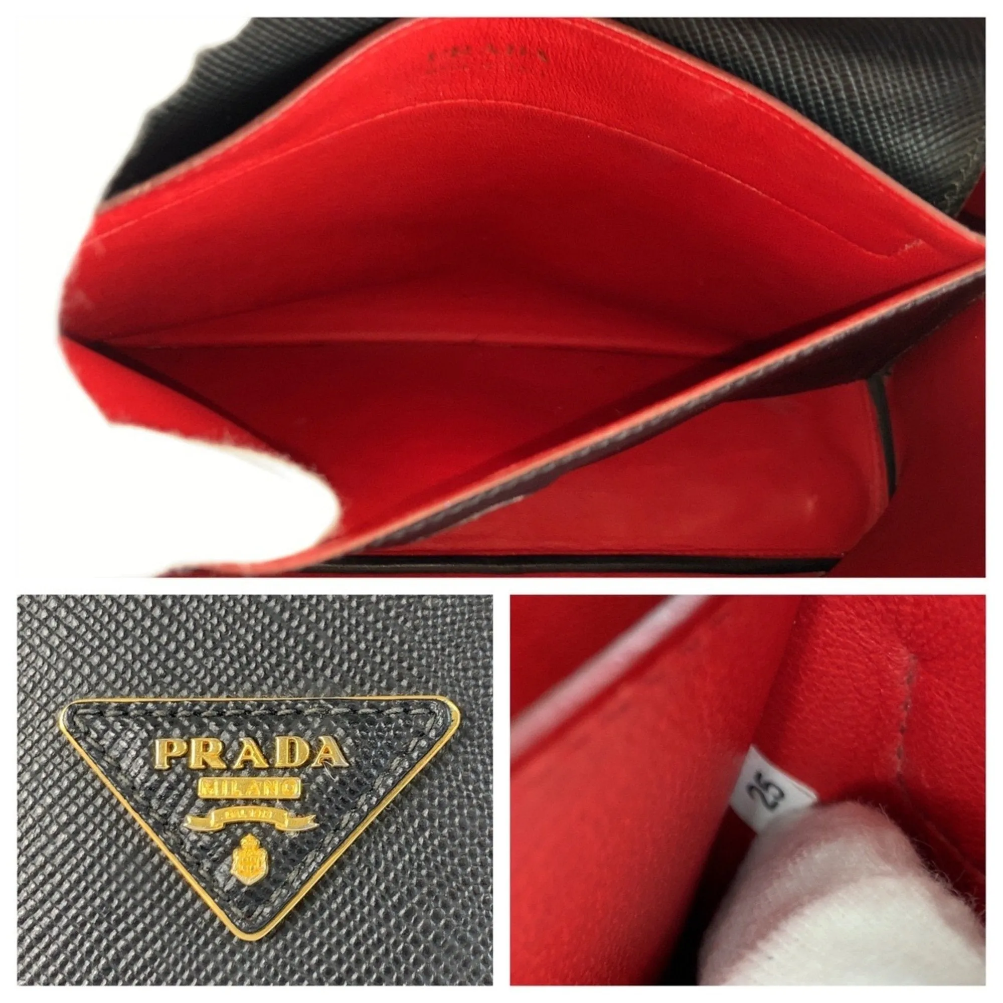 Prada Leather Handbag Tote Bag (Pre-Owned)