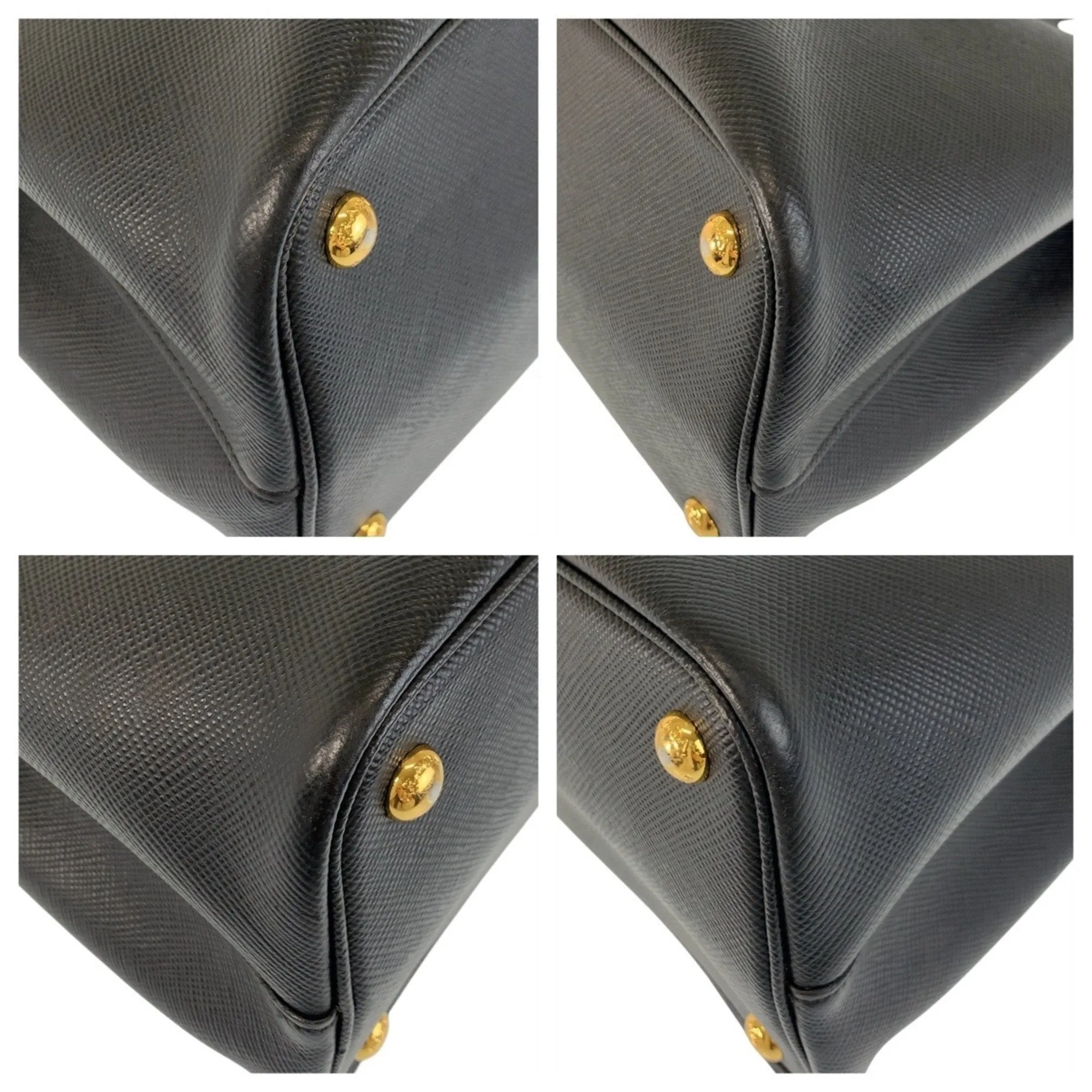 Prada Leather Handbag Tote Bag (Pre-Owned)