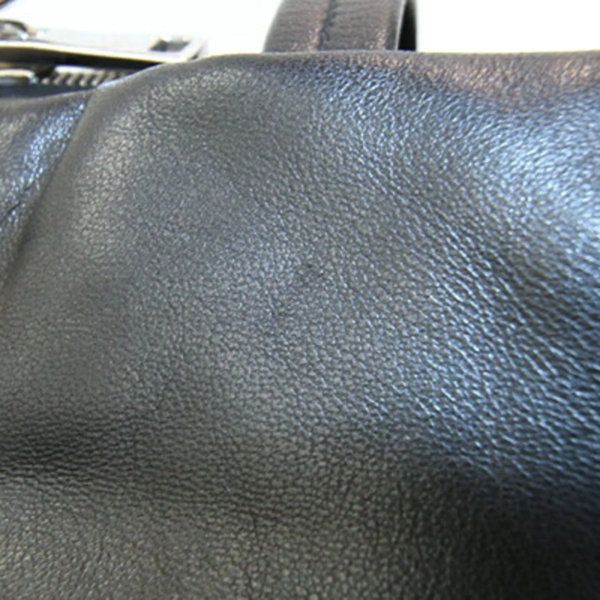 Prada Navy Nylon Leather Tote Bag (Pre-Owned)