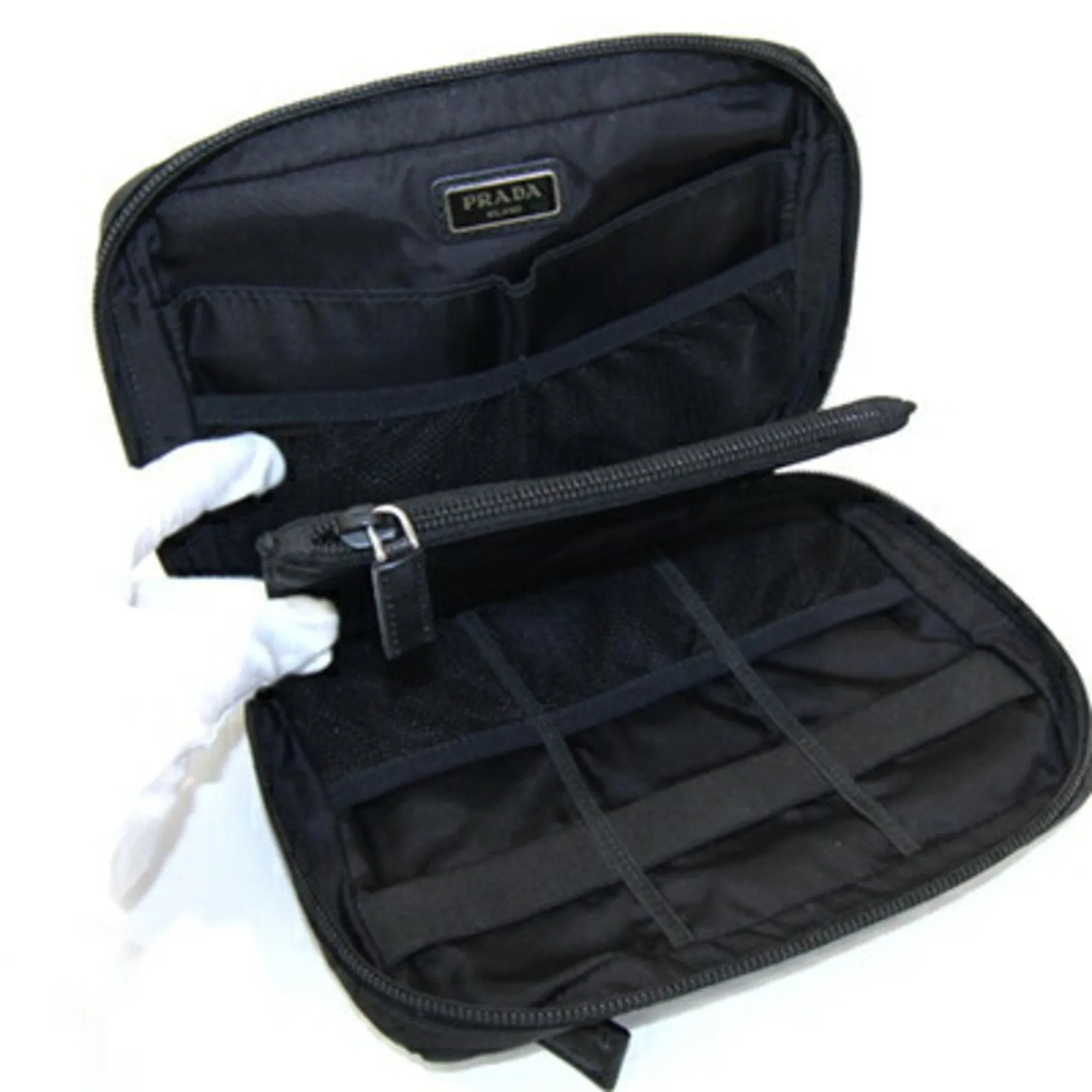 Prada Nylon Clutch Bag Pouch (Pre-Owned)