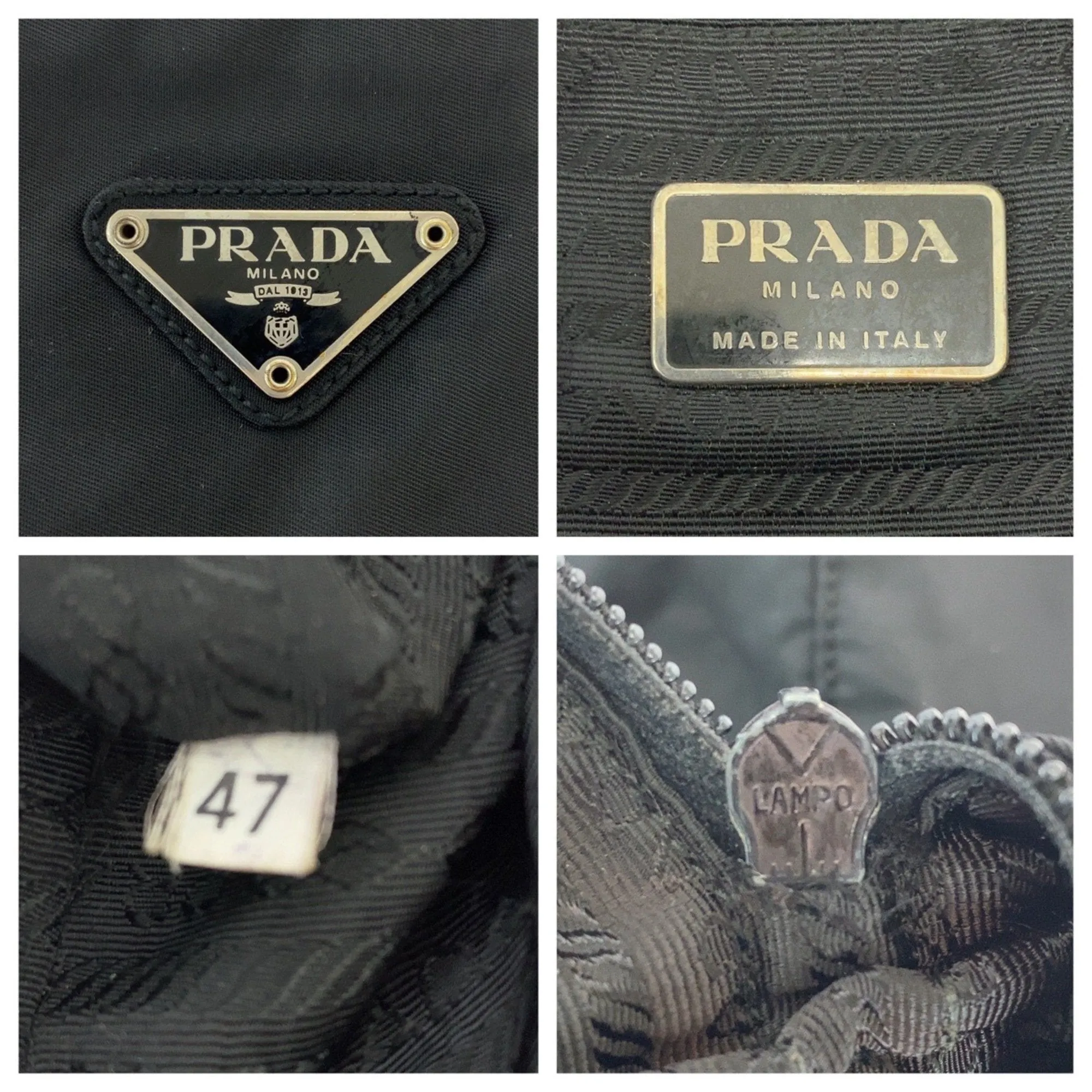 Prada Nylon Handbag Tote Bag (Pre-Owned)