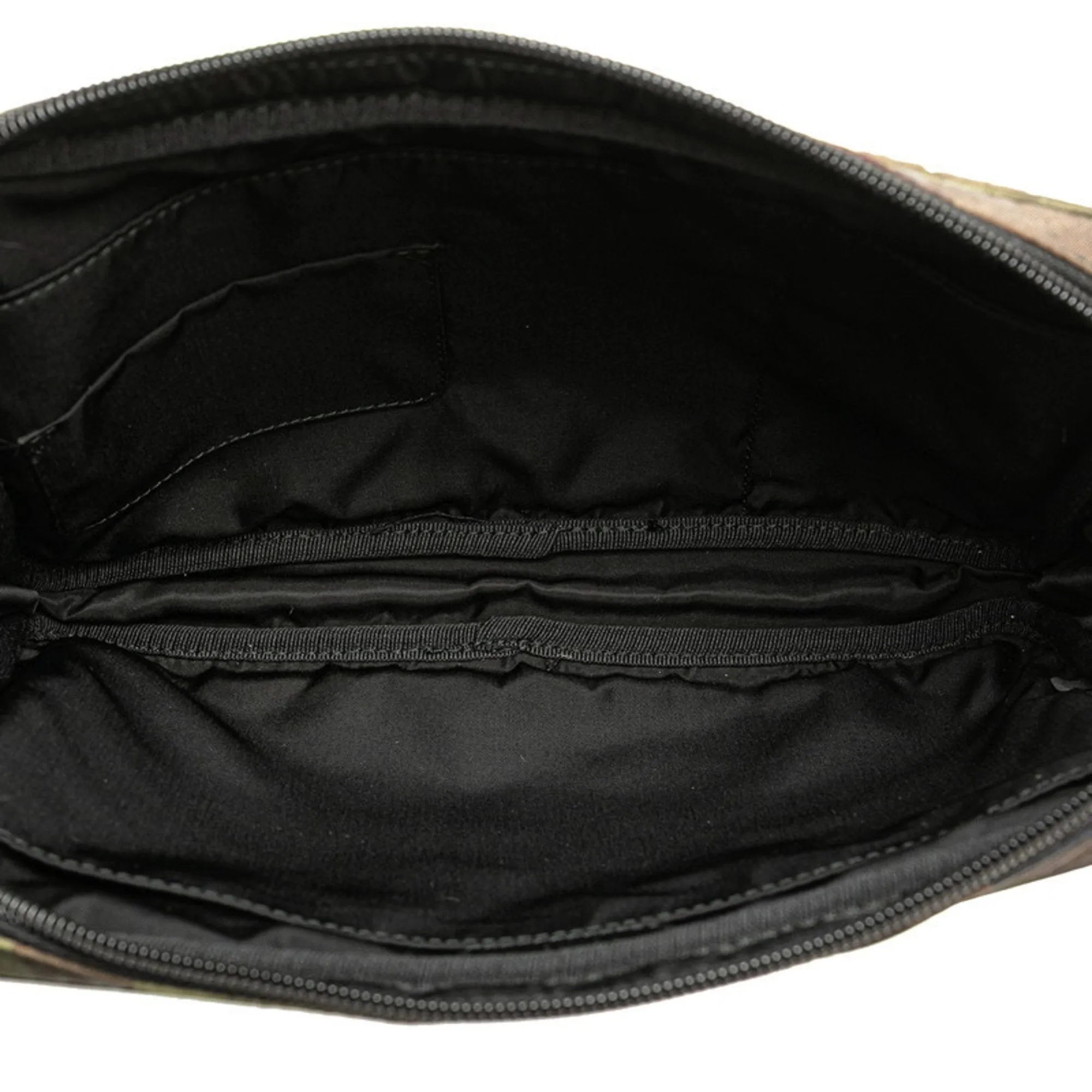 Prada  Nylon Leather Clutch Bag (Pre-Owned)