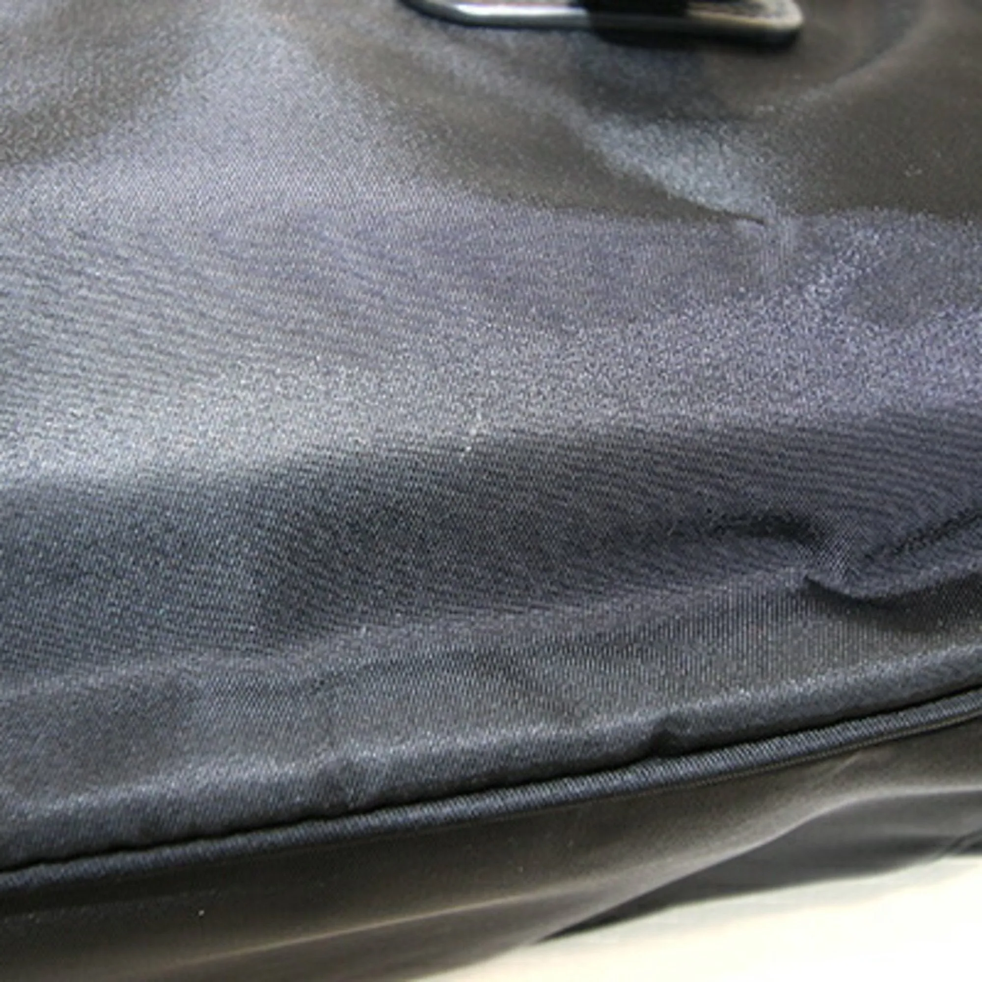 Prada Nylon Leather Handbag Tote Bag (Pre-Owned)