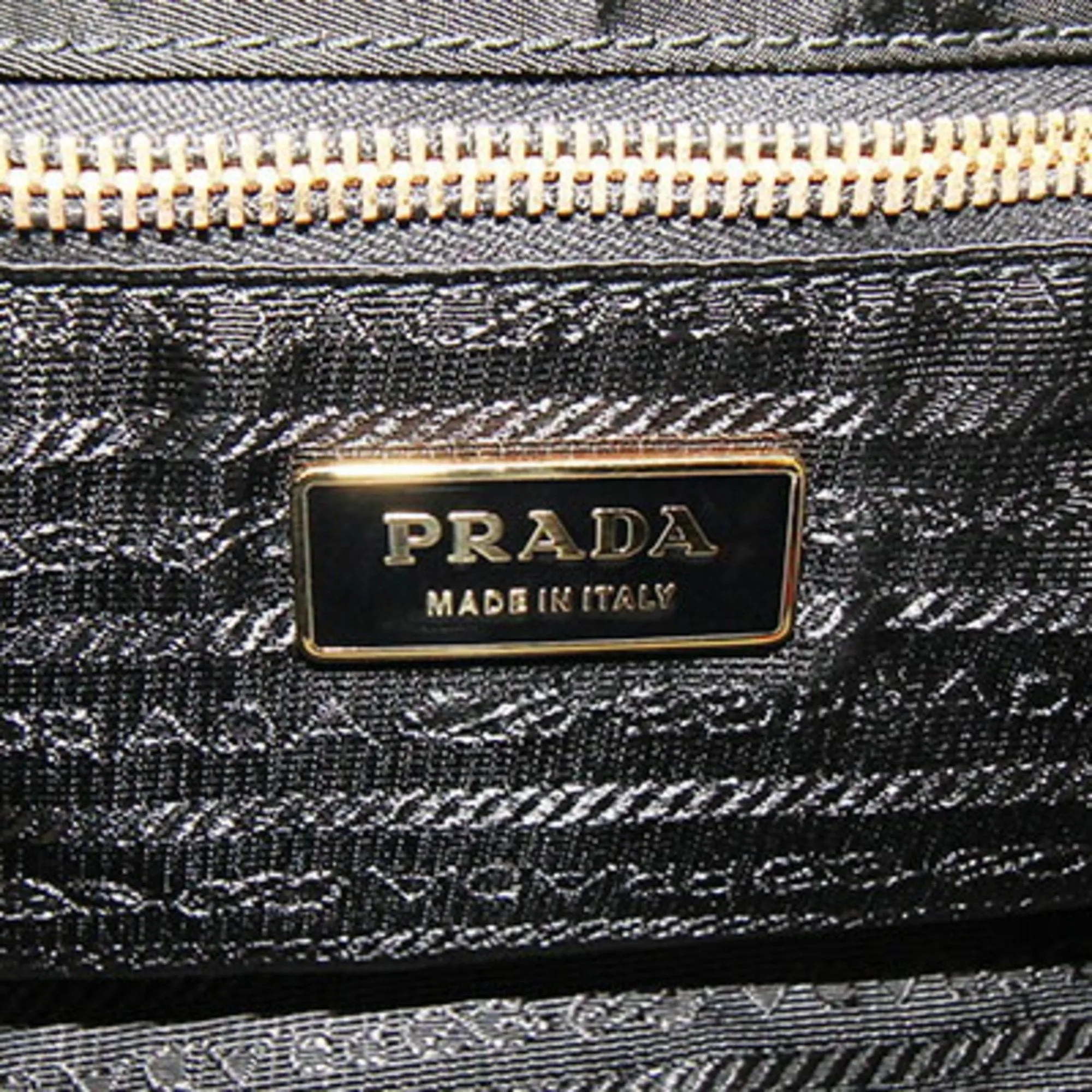 Prada Nylon Leather Tote Bag (Pre-Owned)
