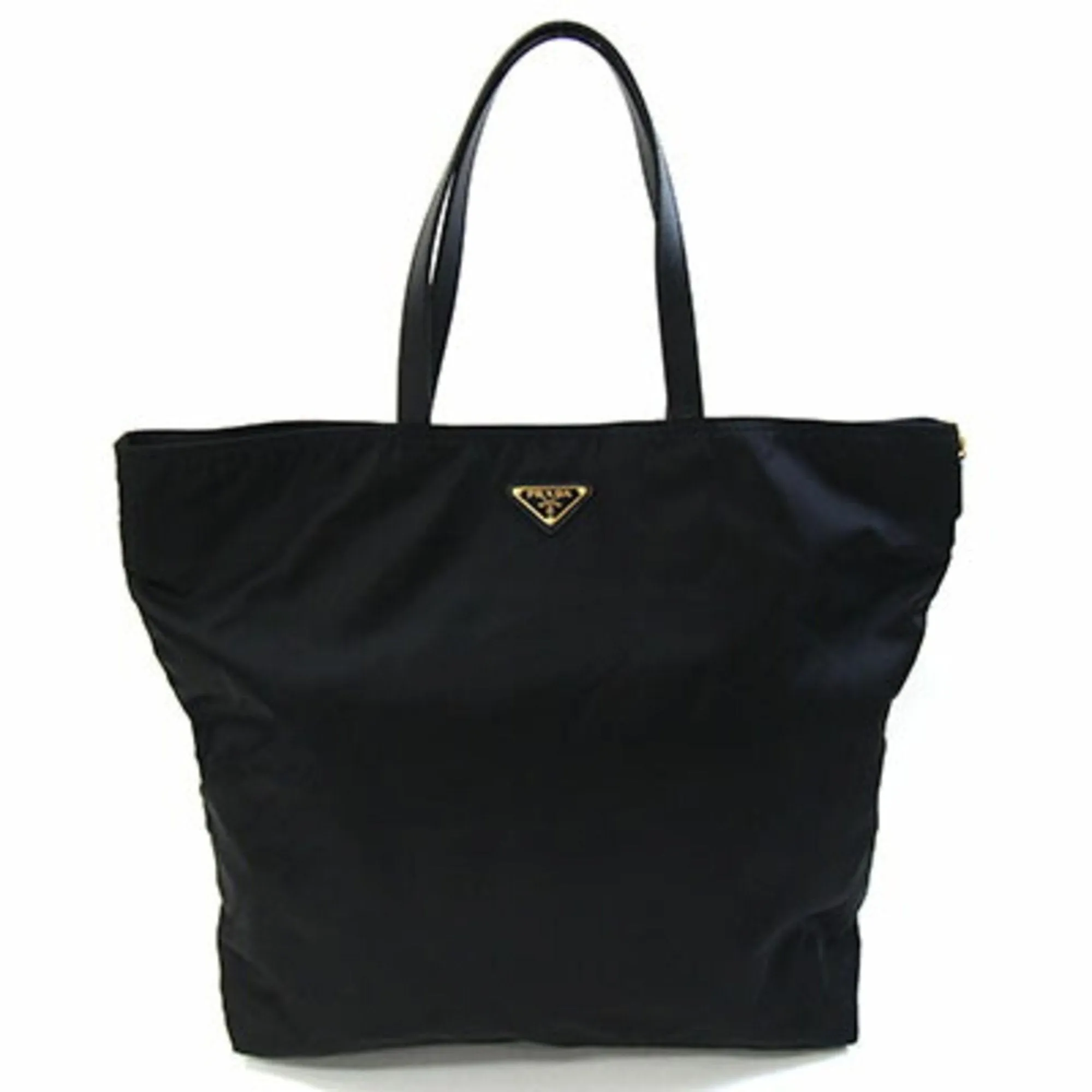 Prada Nylon Leather Tote Bag (Pre-Owned)