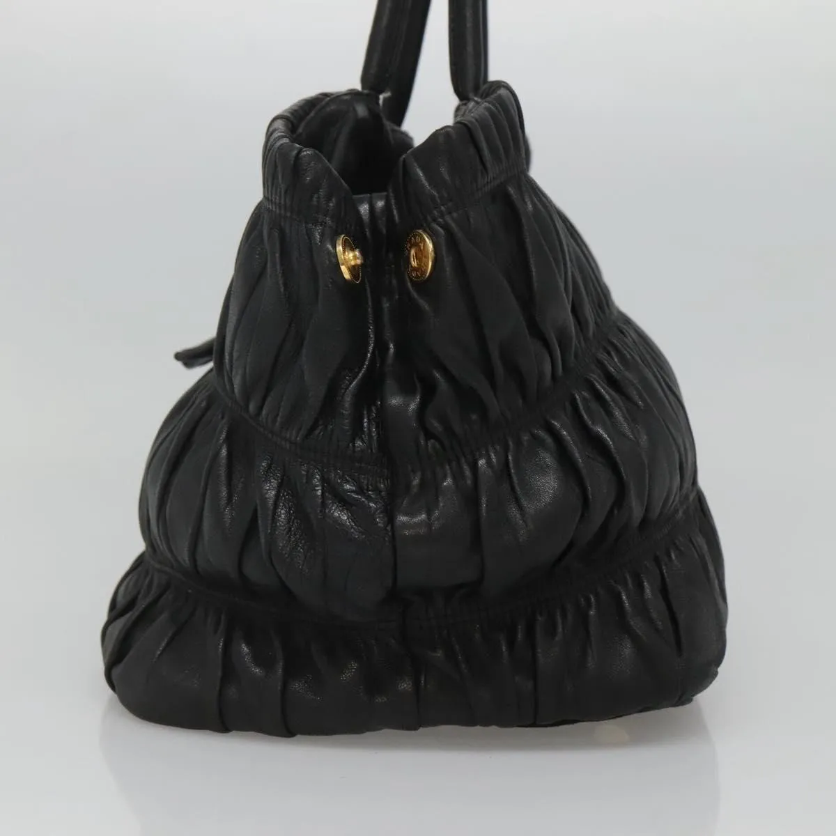 Prada Ribbon Leather Handbag (Pre-Owned)