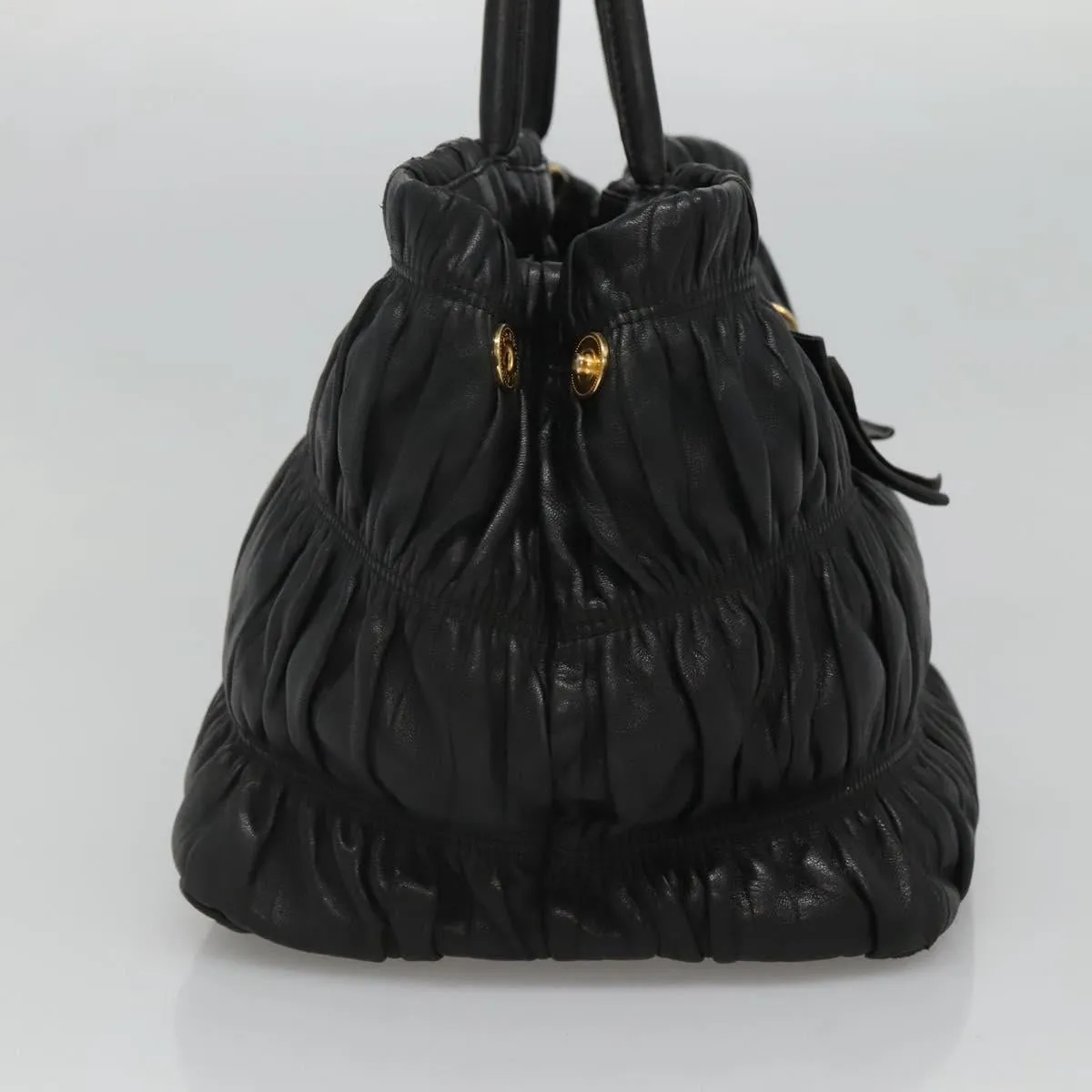Prada Ribbon Leather Handbag (Pre-Owned)