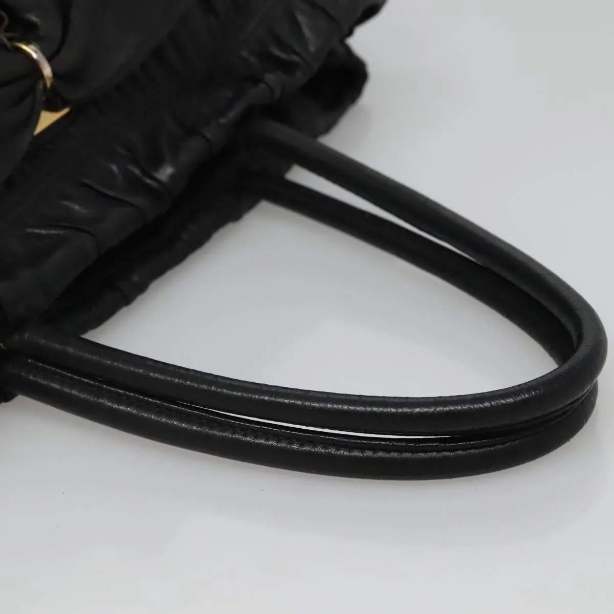 Prada Ribbon Leather Handbag (Pre-Owned)