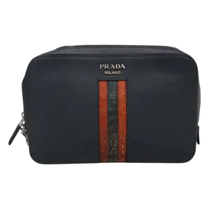 Prada Saffiano Leather Clutch Bag (Pre-Owned)