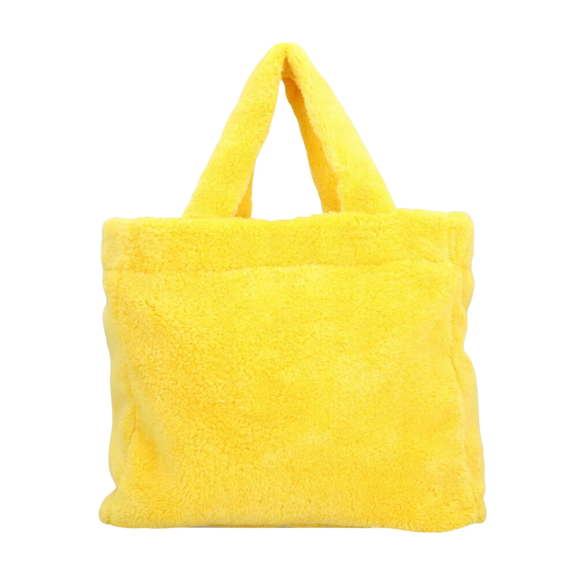Prada Terry Faux Fur Tote Bag (Pre-Owned)