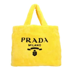 Prada Terry Faux Fur Tote Bag (Pre-Owned)