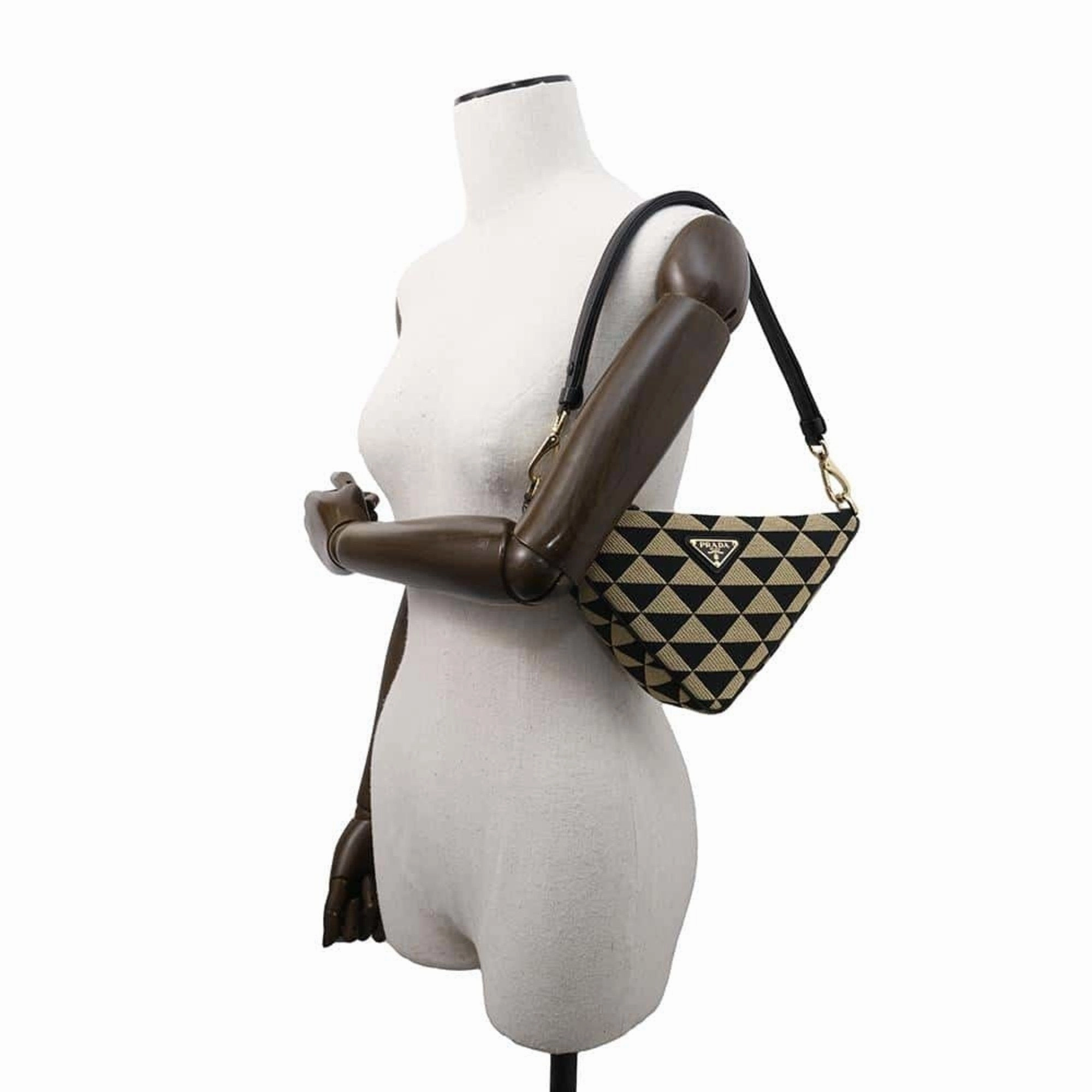 Prada  Canvas Leather Handbag (Pre-Owned)