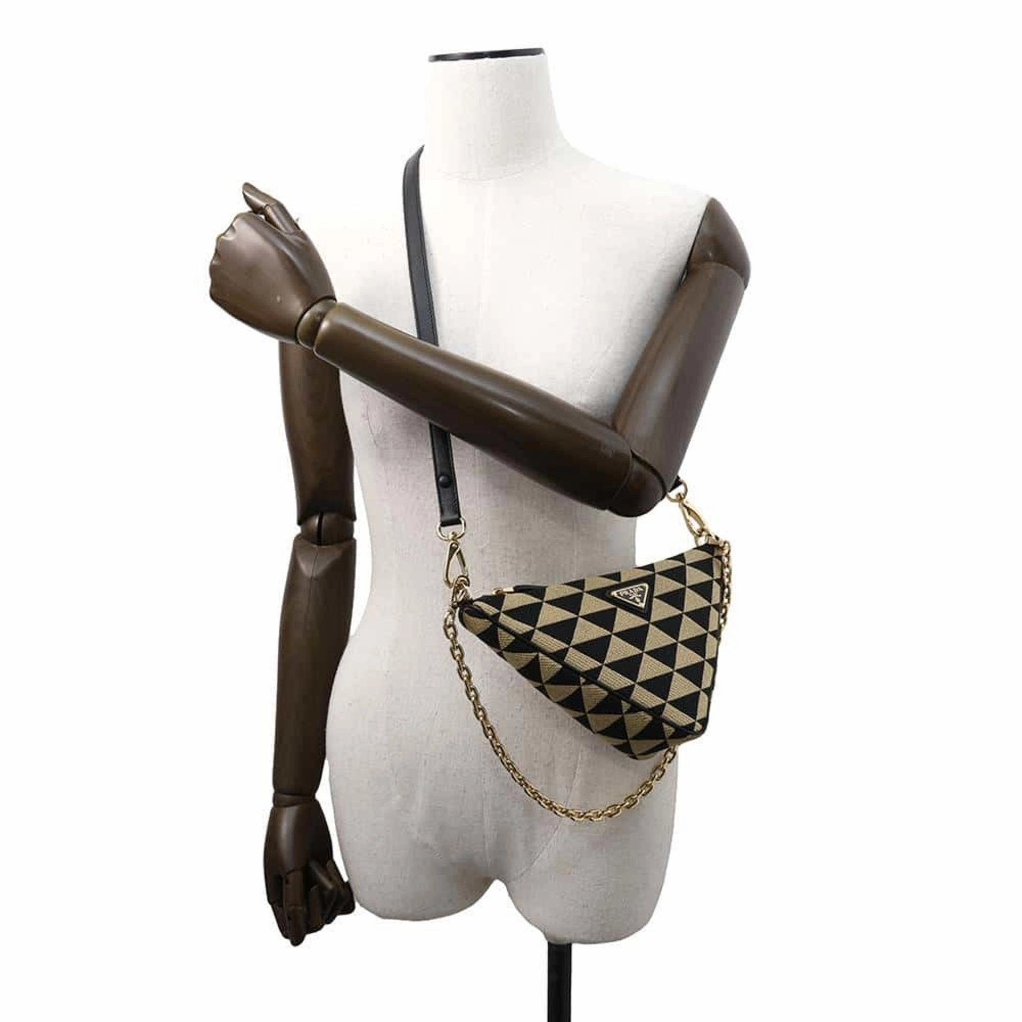 Prada  Canvas Leather Handbag (Pre-Owned)