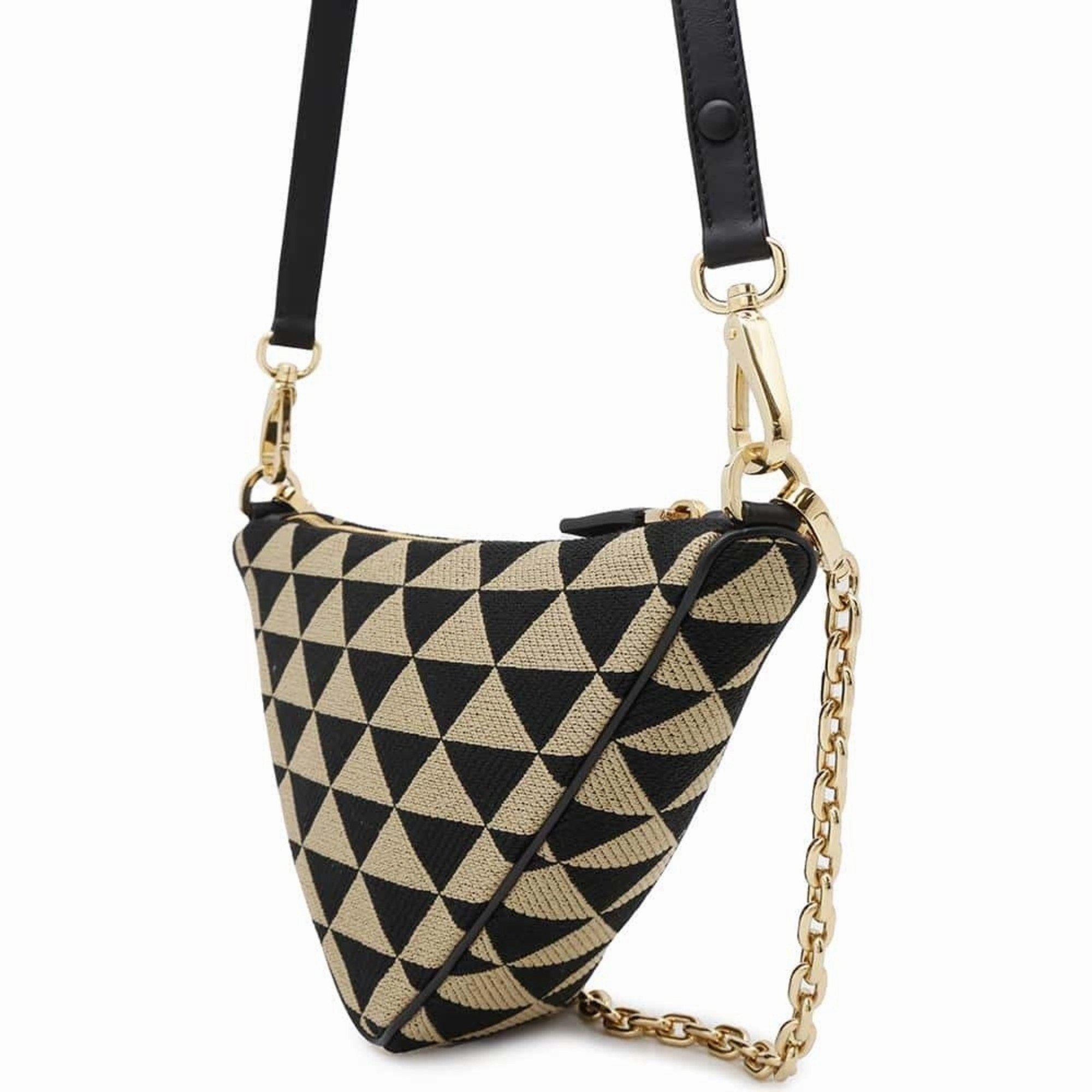 Prada  Canvas Leather Handbag (Pre-Owned)